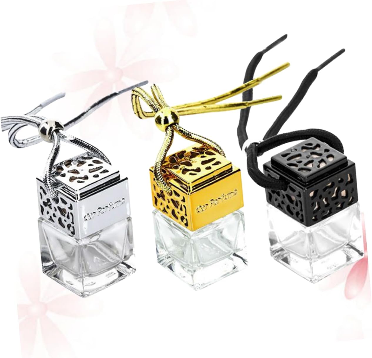 3Pcs Stylish Car Perfume Bottle Pendant for Aromatherapy