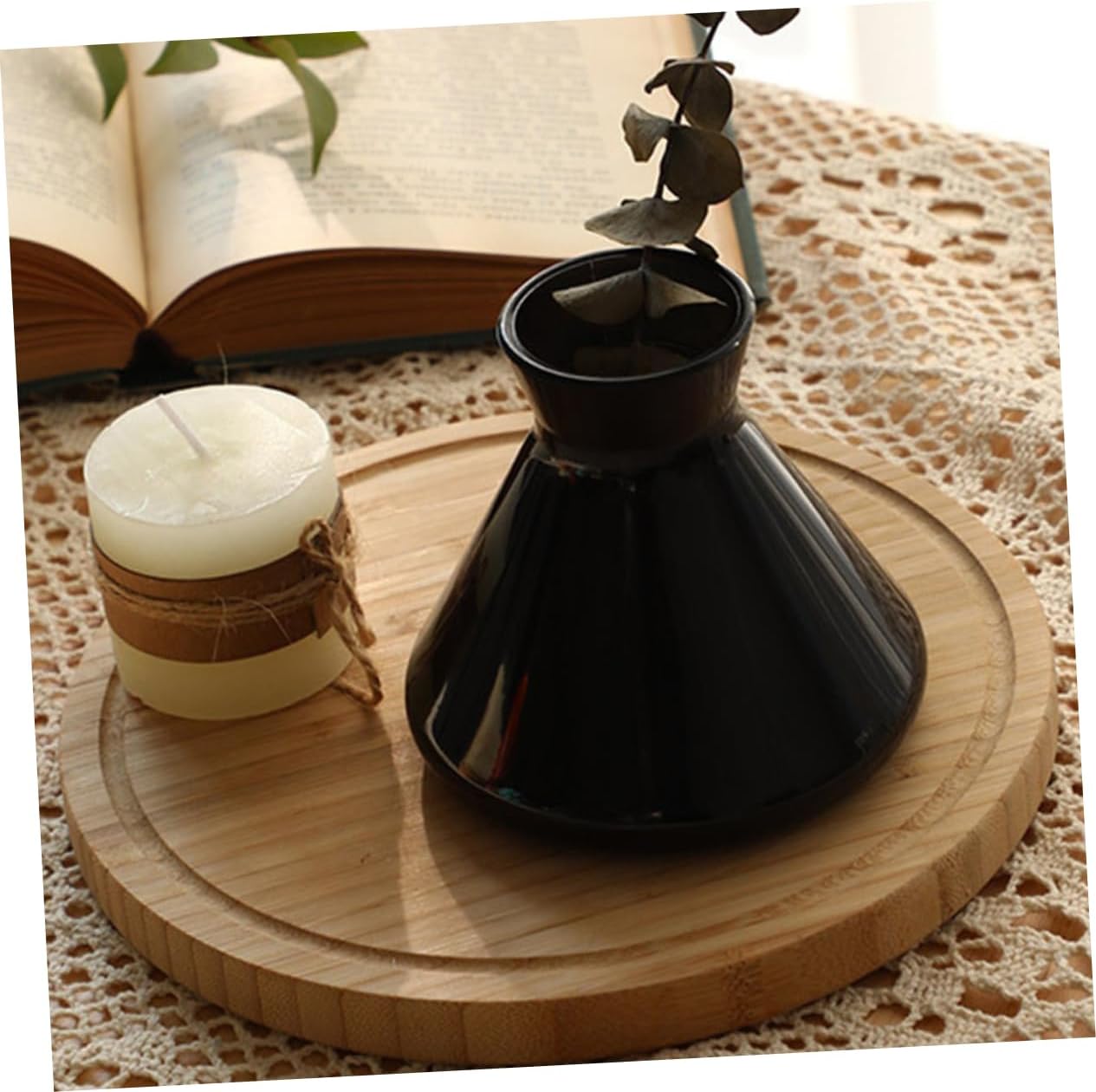 Garneck Modern Aroma Diffuser Glass Jar Essential Oil Container Decor