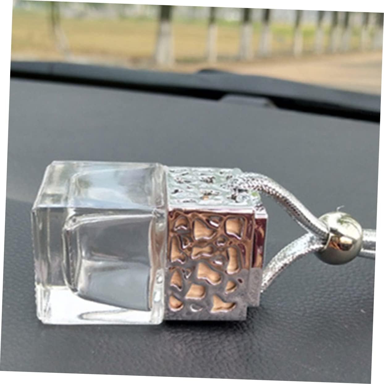 3Pcs Glass Perfume Bottle Pendant for Car Hanging Decoration