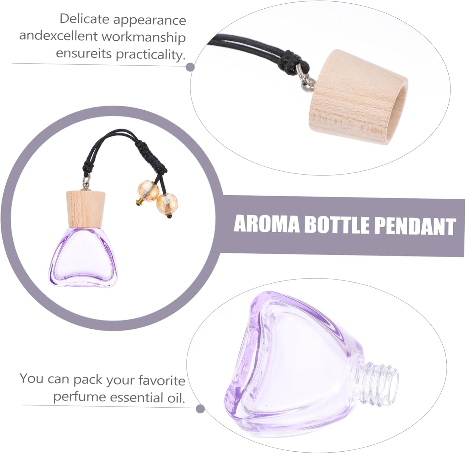 12ML Car Perfume Bottle Pendant for Auto Interior Decoration