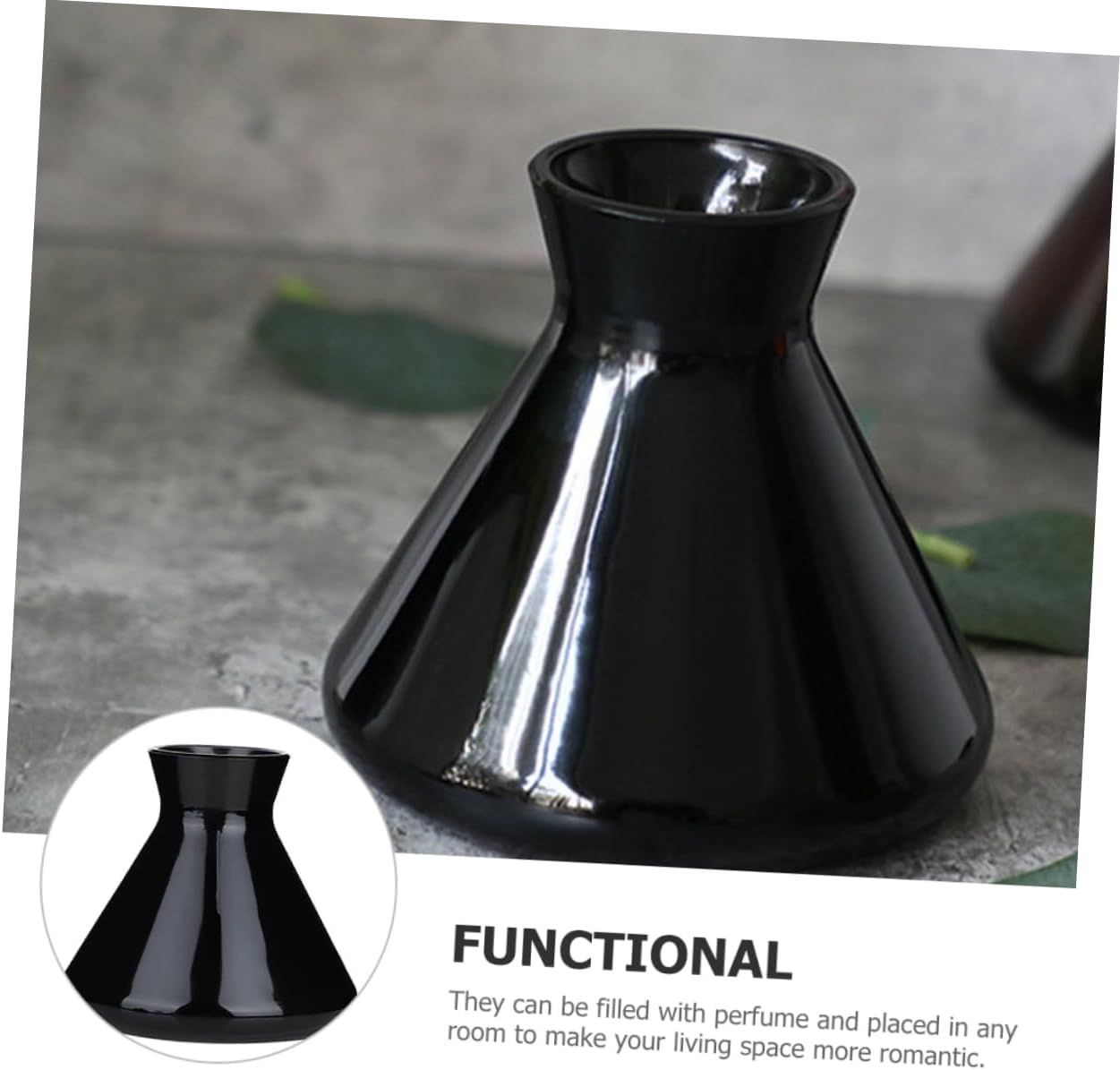 SOLUSTRE Aroma Diffuser Glass Bottle Decor for Bedroom and Home Use