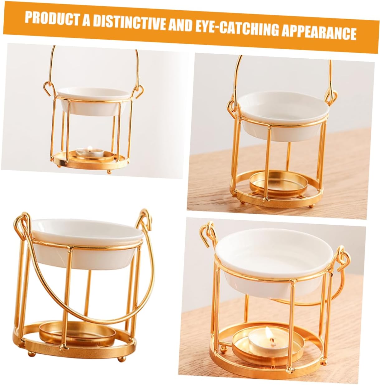 Ceramic Tealight Candle Holder with Essential Oil Diffuser