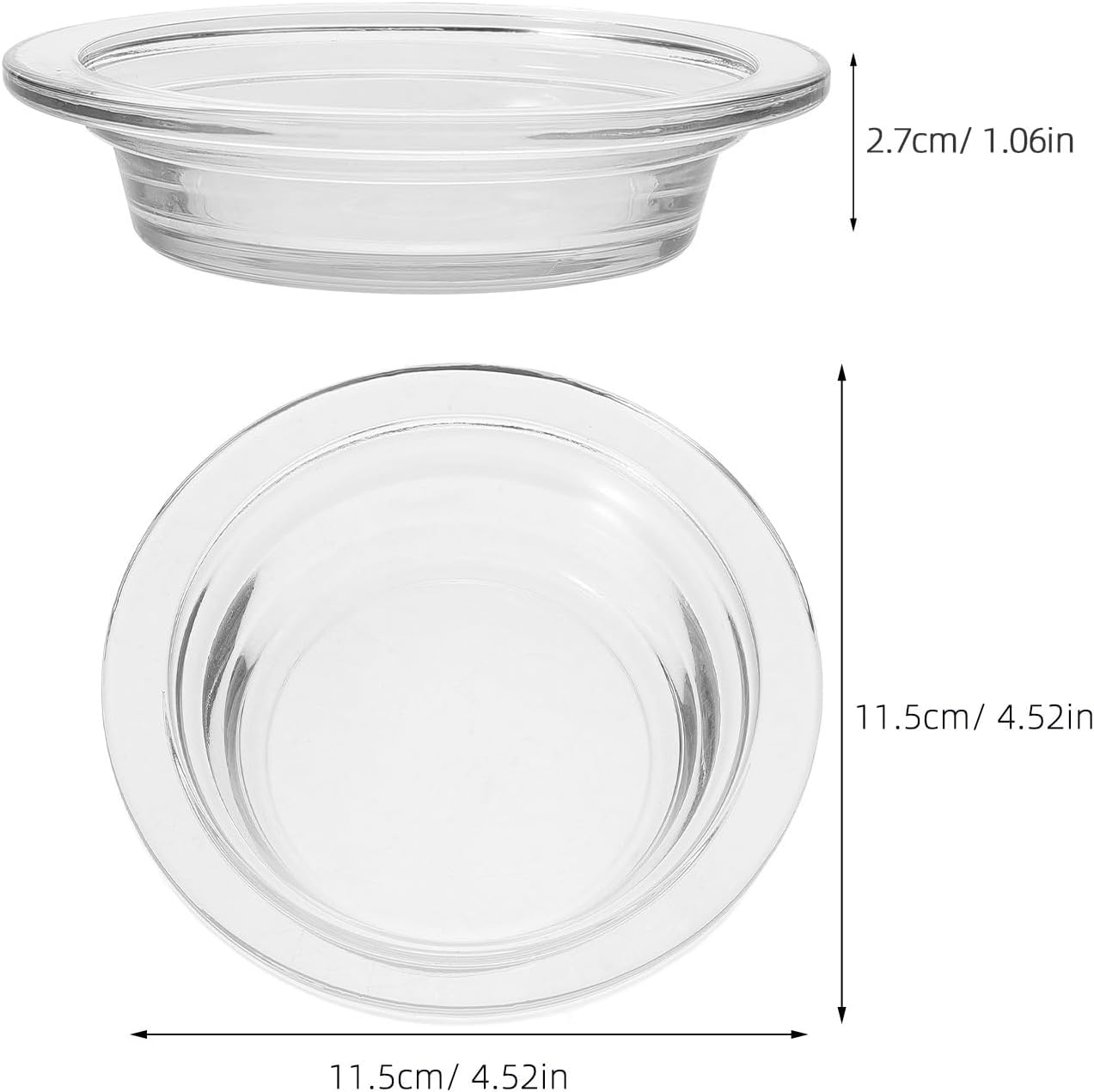 Kichvoe 45in Glass Wax Melt Warmer Dish