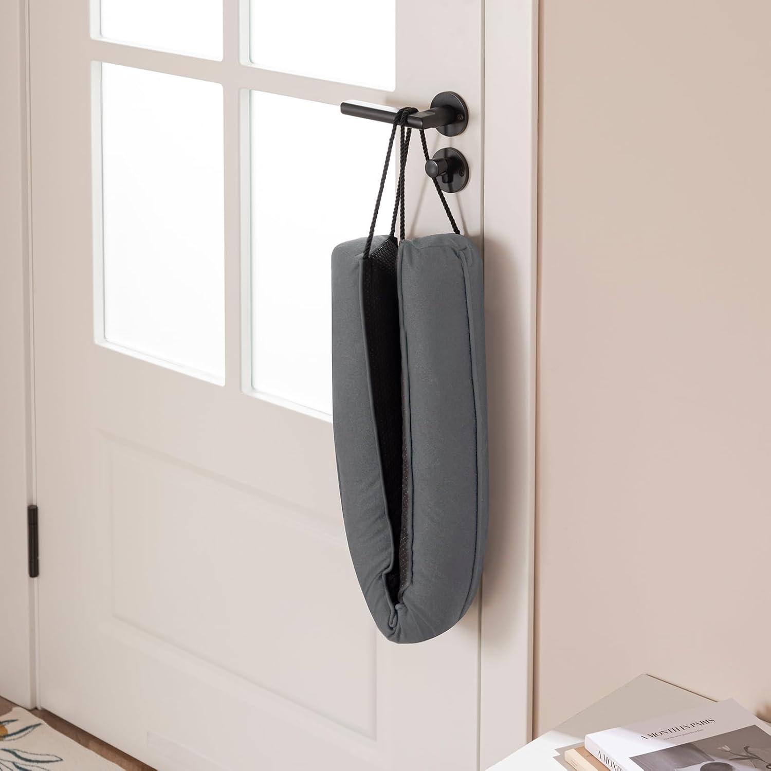 Sunolga 2 Pack 34 Inch Weighted Door Draft Stopper with Glass Beads and Cotton Machine Washable