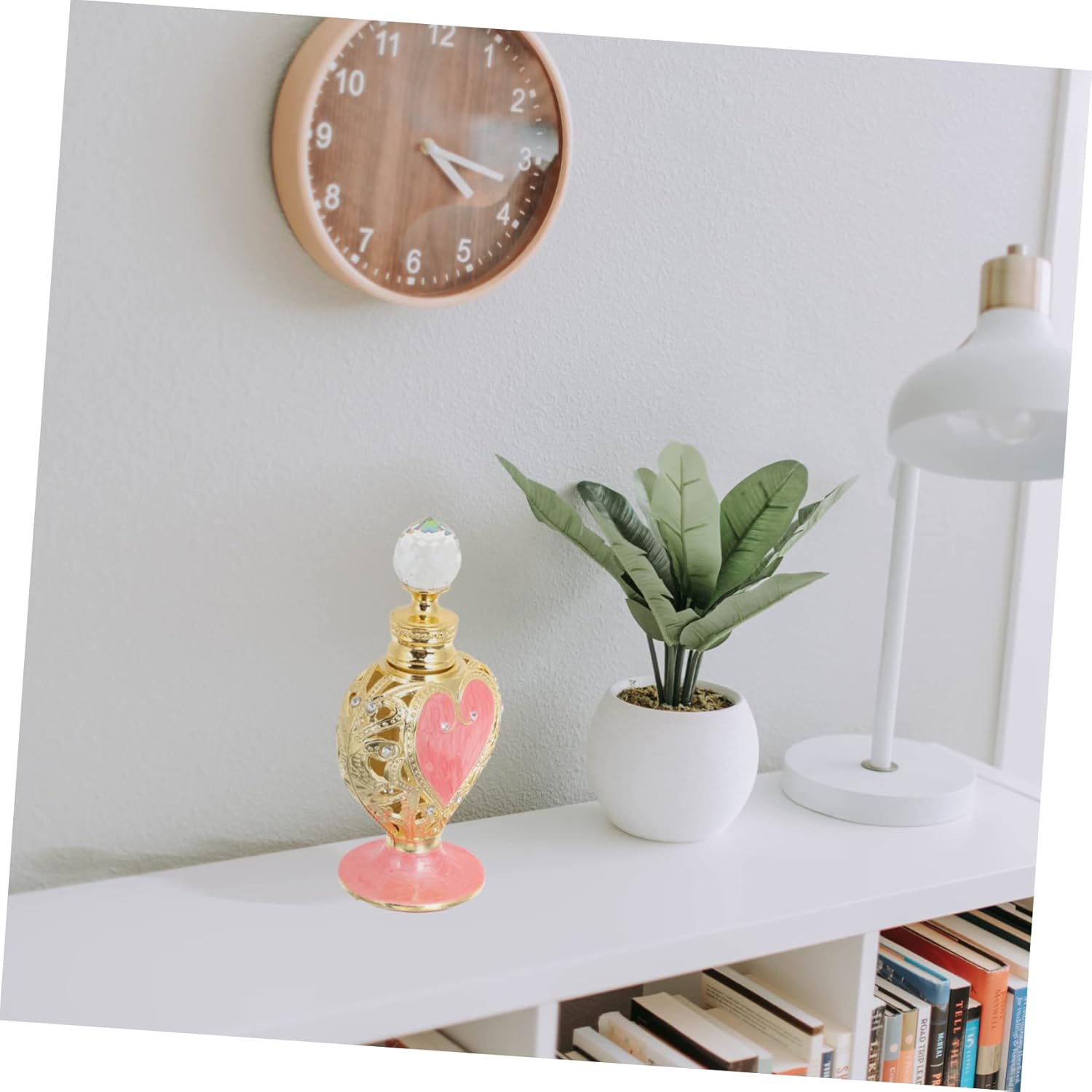 Heart Shaped Perfume Bottle Middle Eastern Style Decorative Refillable Container for Essential Oils