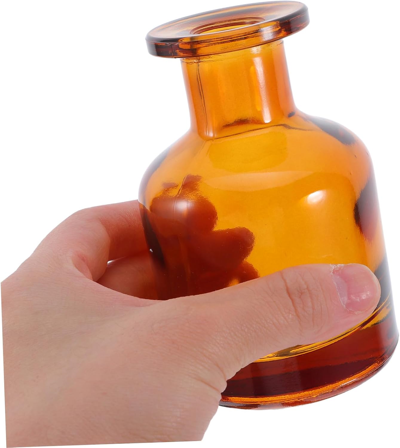 2 Pcs 150ml Glass Diffuser Bottles with Caps for Home Office and Car