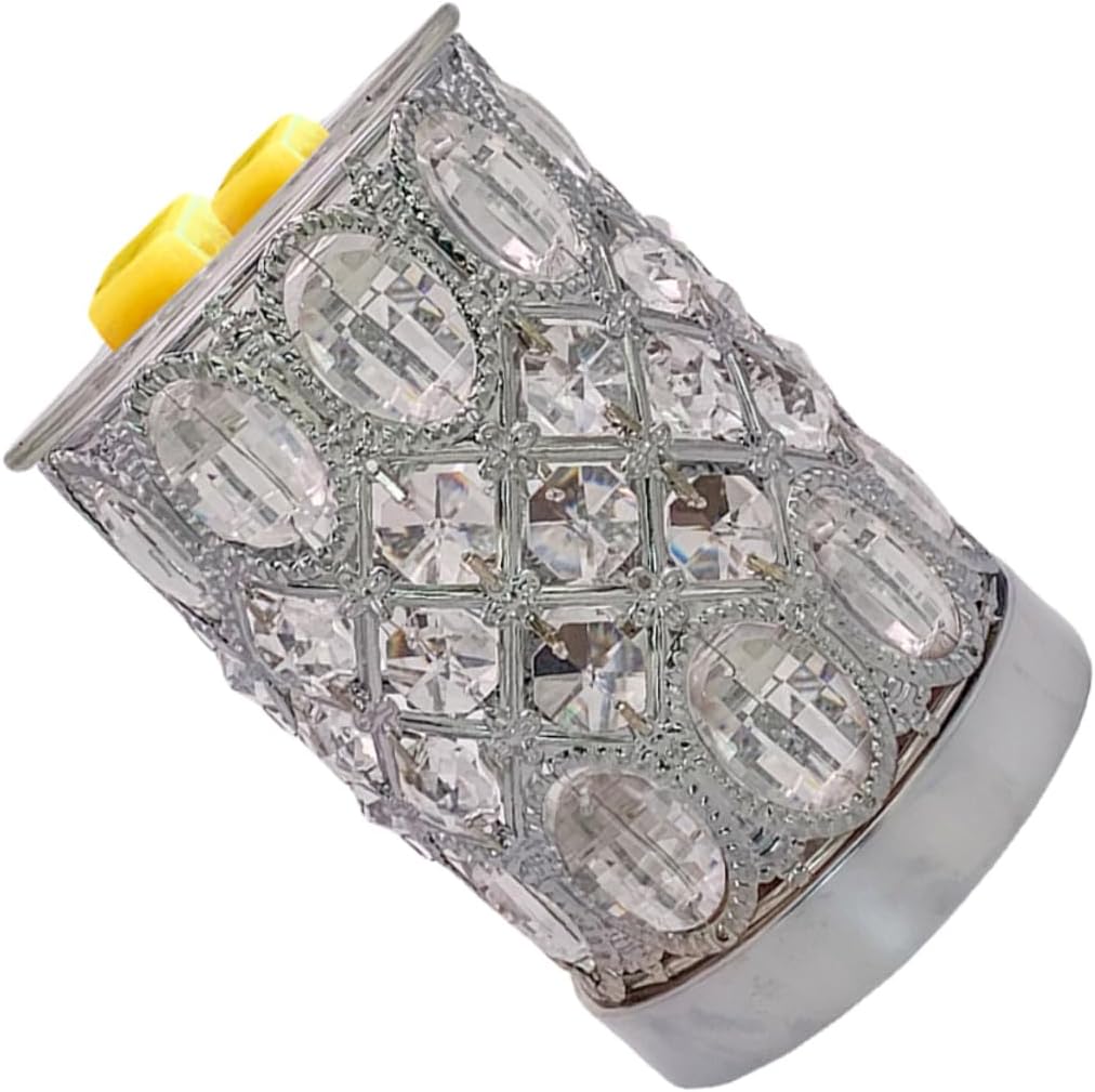 Wakauto 1pc Glass Aromatherapy Furnace Night Light Diffuser Warm Wax Melting Lamp for Home Decor