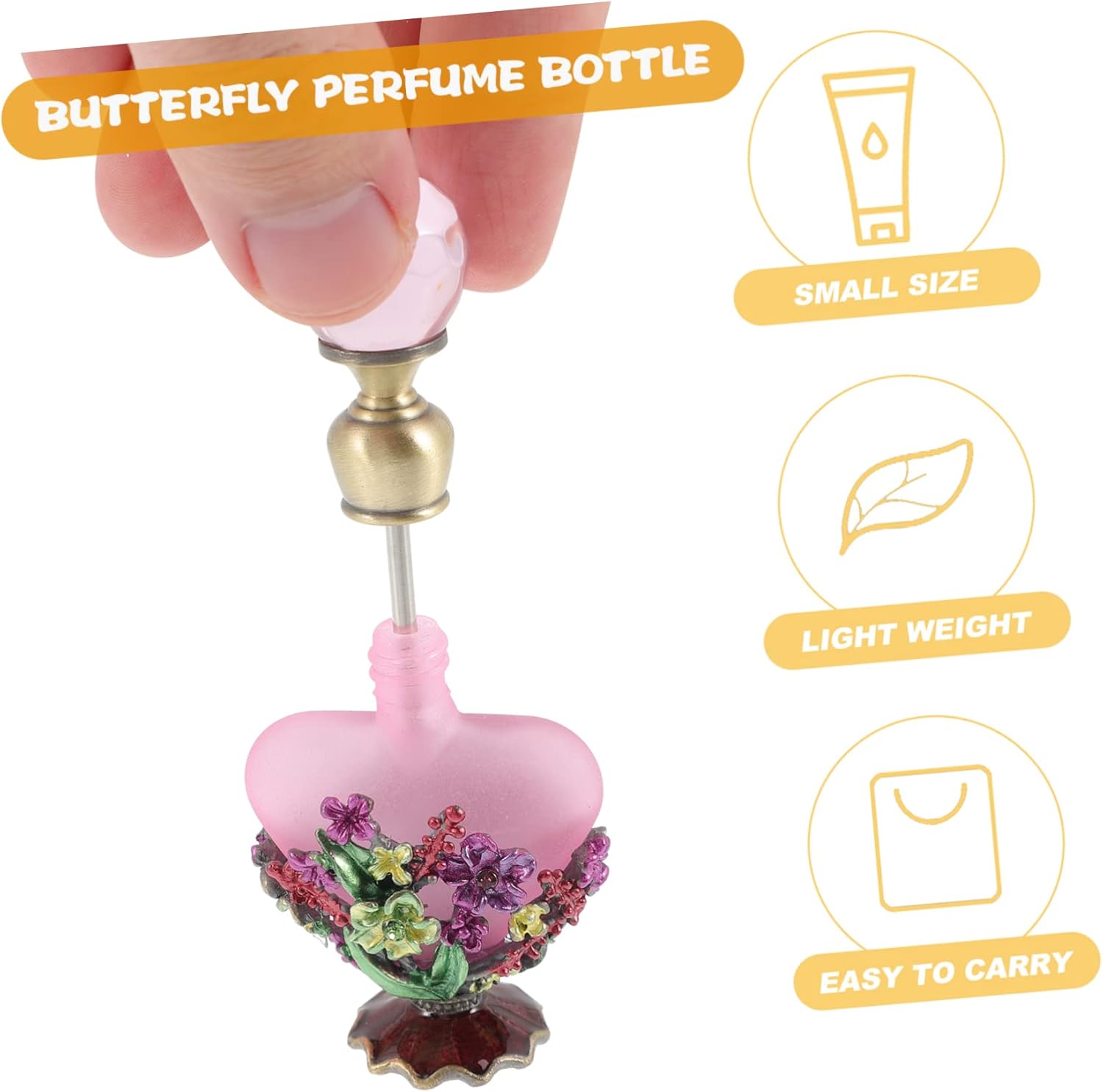 Retro Perfume Bottle for Essential Oils Decorative Storage Accessory