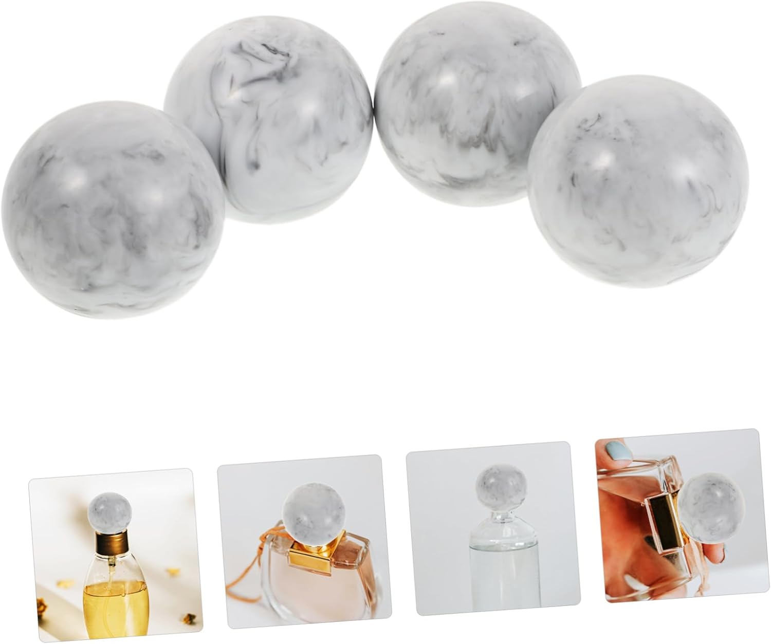 4pcs Round Resin Perfume Cap Set for Spray Bottles