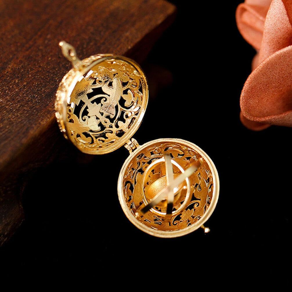 POPETPOP Brass Aromatherapy Ball Pendant for Home and Car