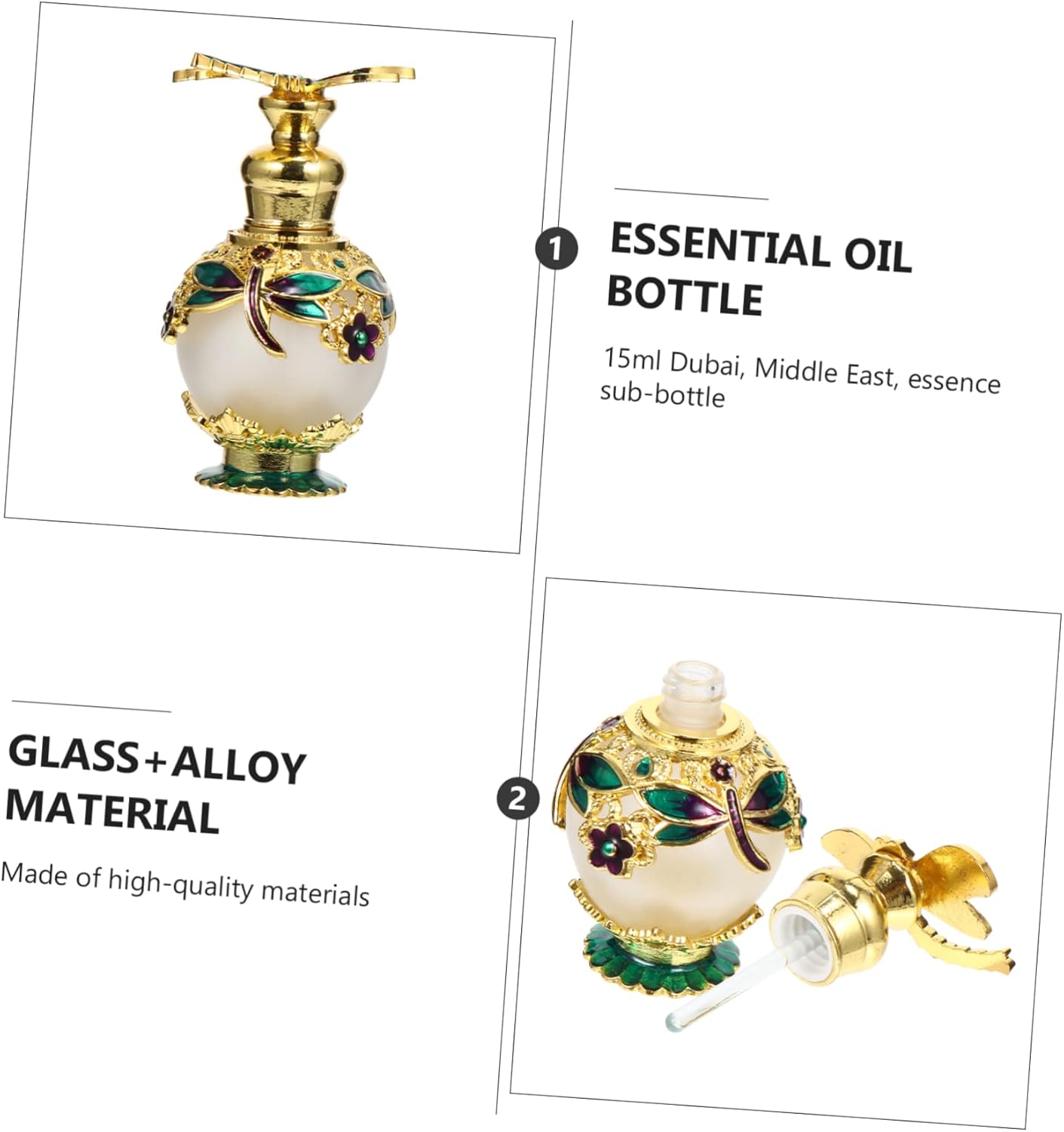 15ml Glass Perfume Bottle Aromatherapy Diffuser