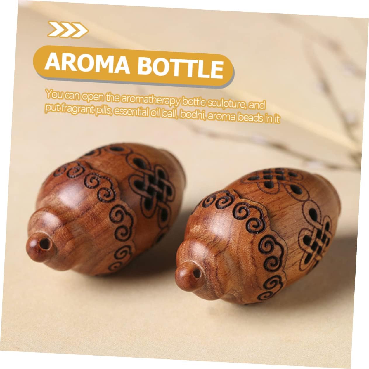 VICASKY Aromatherapy Bottle Decorative Pendant for Men