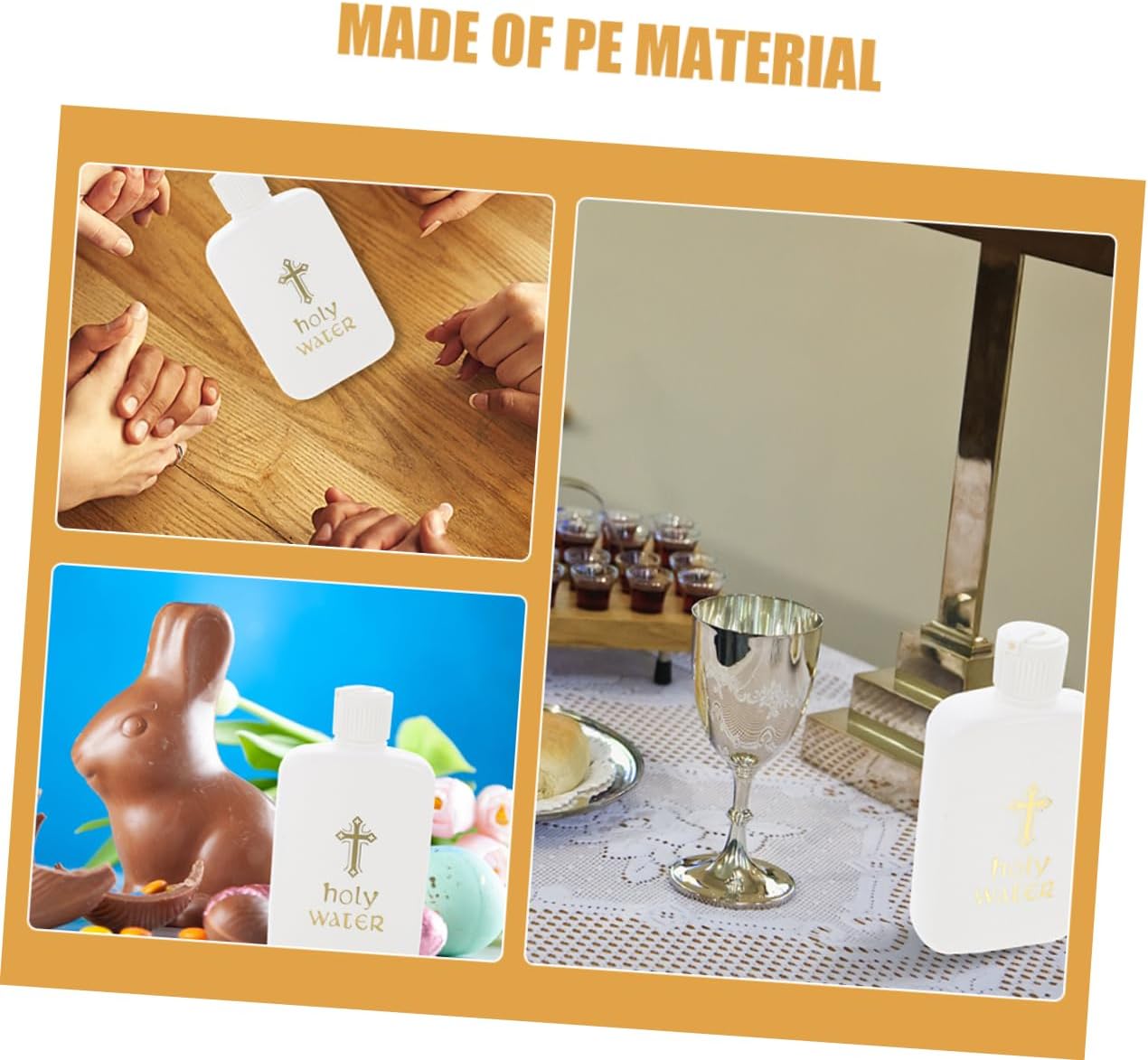 Cabilock 2Pcs Holy Water Bottles for Baptism Ceremonies