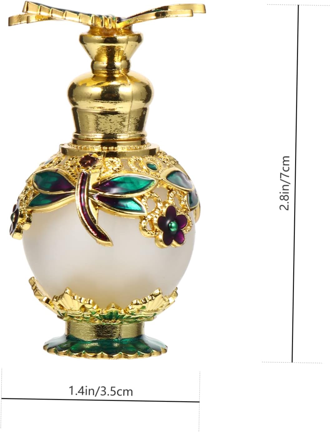 1Pc Refillable Essential Oil Diffusion Bottle with Elegant Design for Home Aromatherapy