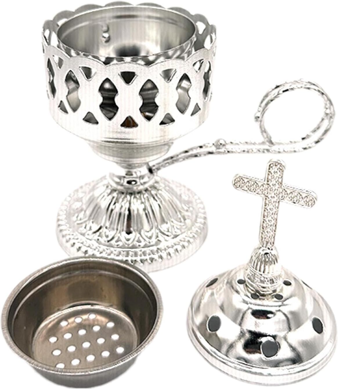 Electric Oud Incense Burner - Metal Aroma Diffuser for Relaxation