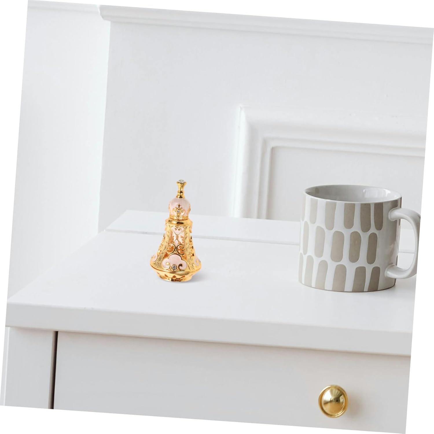 Vintage Glass Perfume Bottle with Dropper for Essential Oils