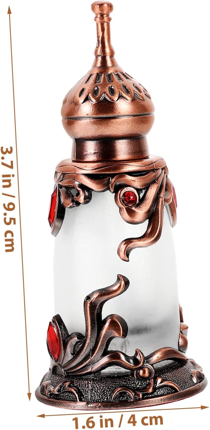 Vintage 15ml Perfume Bottle Decorative Metal Refillable