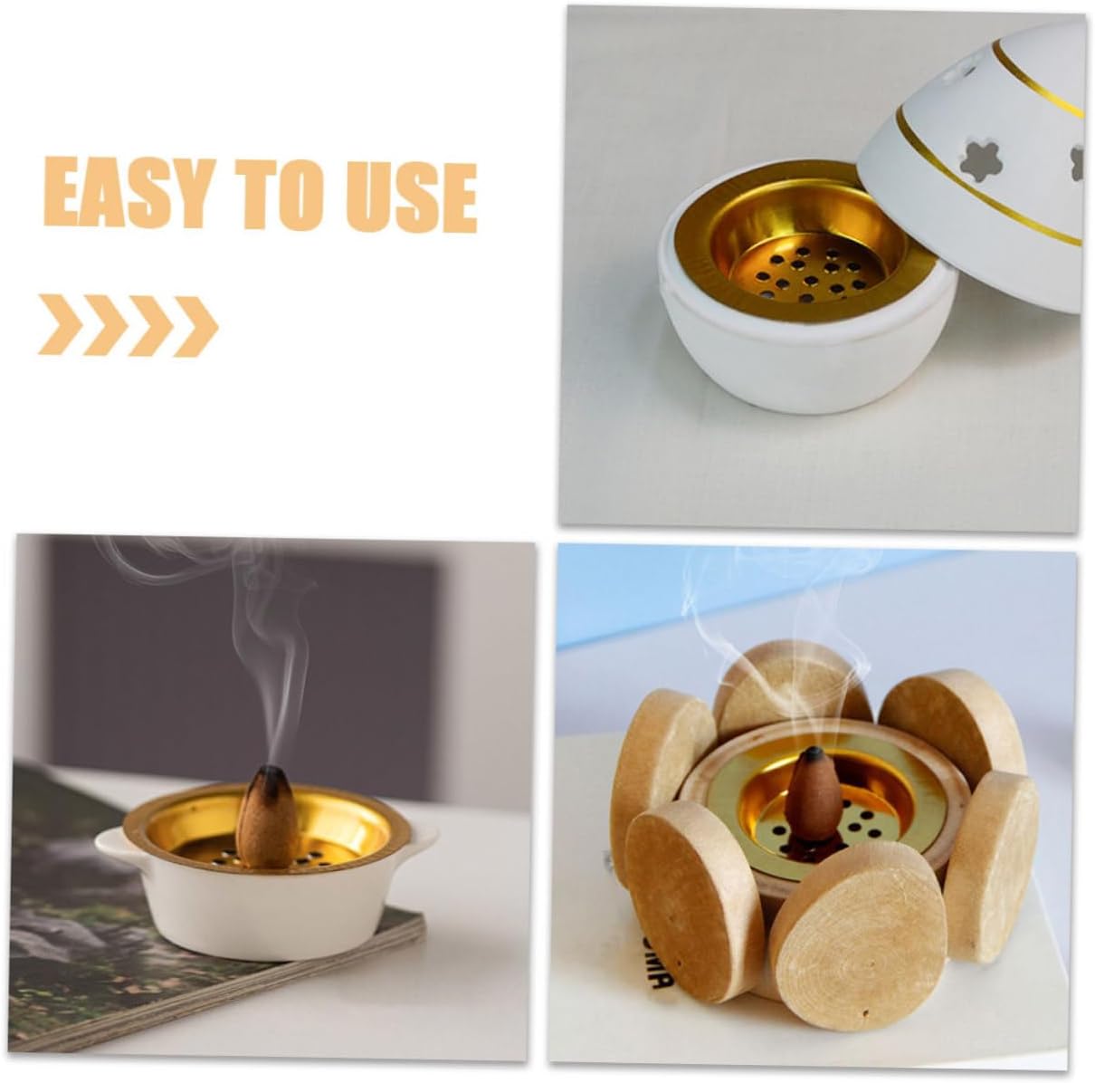 DECHOUS 10pcs Small Charcoal Burner Screens for Incense Burners