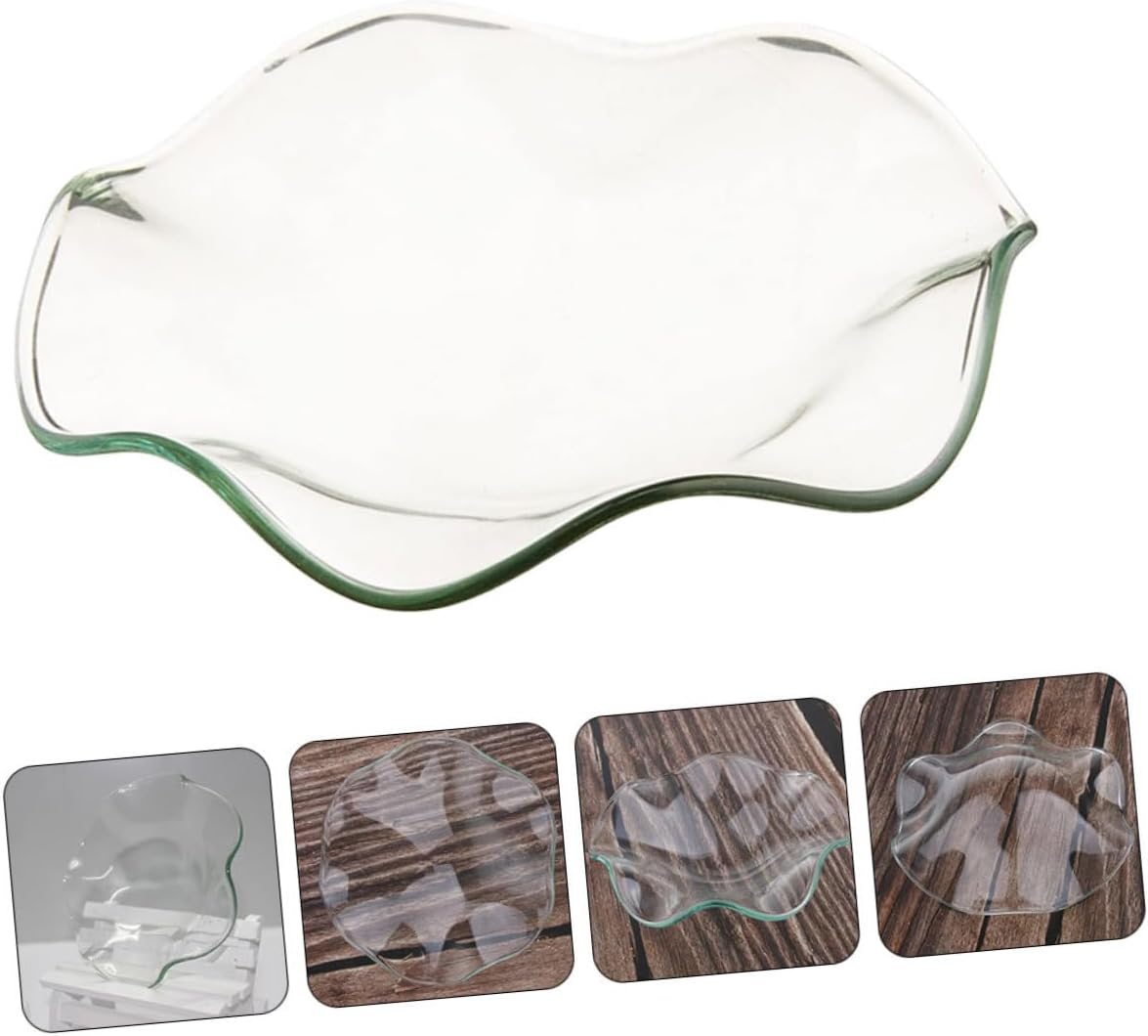 ABOOFAN 3pcs Glass Dish Warmer Essential Oil Plate