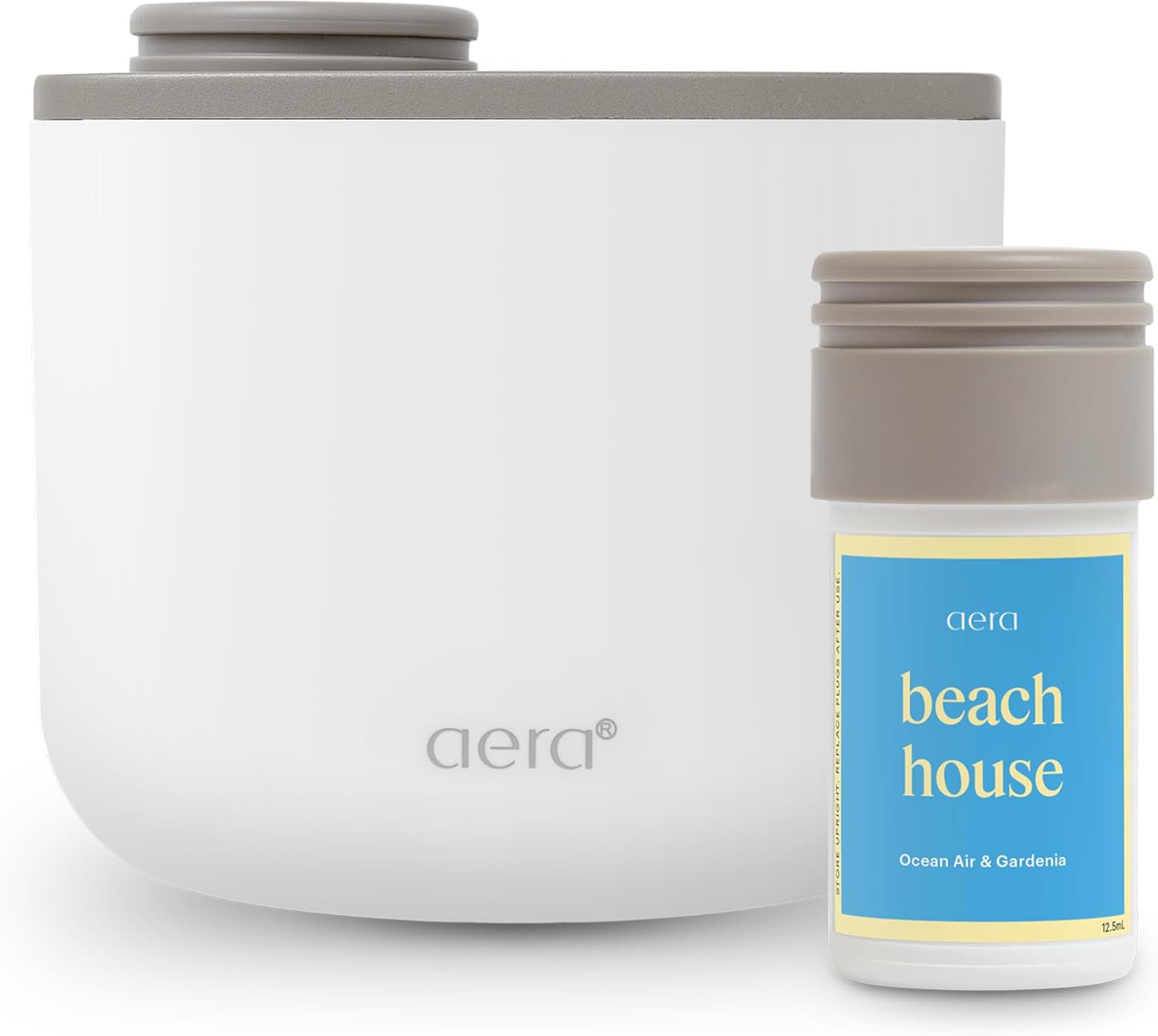 Aera Mini Diffuser with Beach House Refill - Alexa Compatible Family Safe 800-Hour Lasting Scent