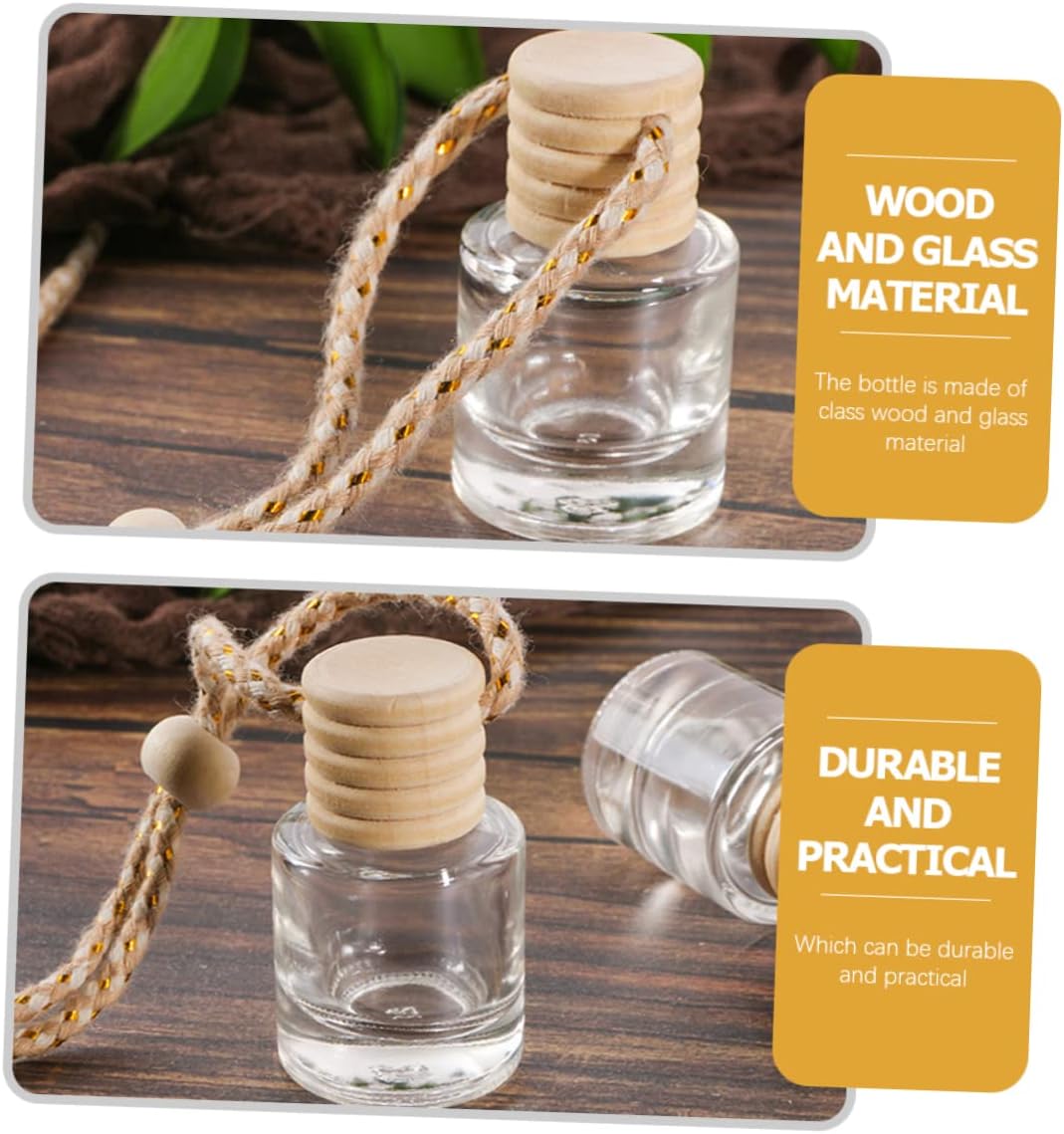 VOSAREA 12Pcs Transparent Aroma Bottles with Caps