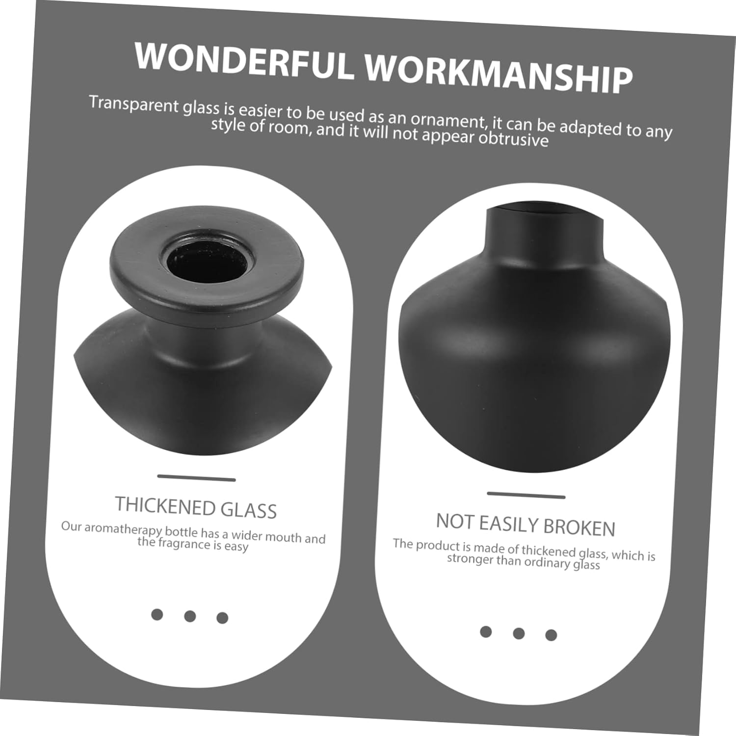 GARVALON 2pcs Aroma Stick Diffuser Bottle Decor