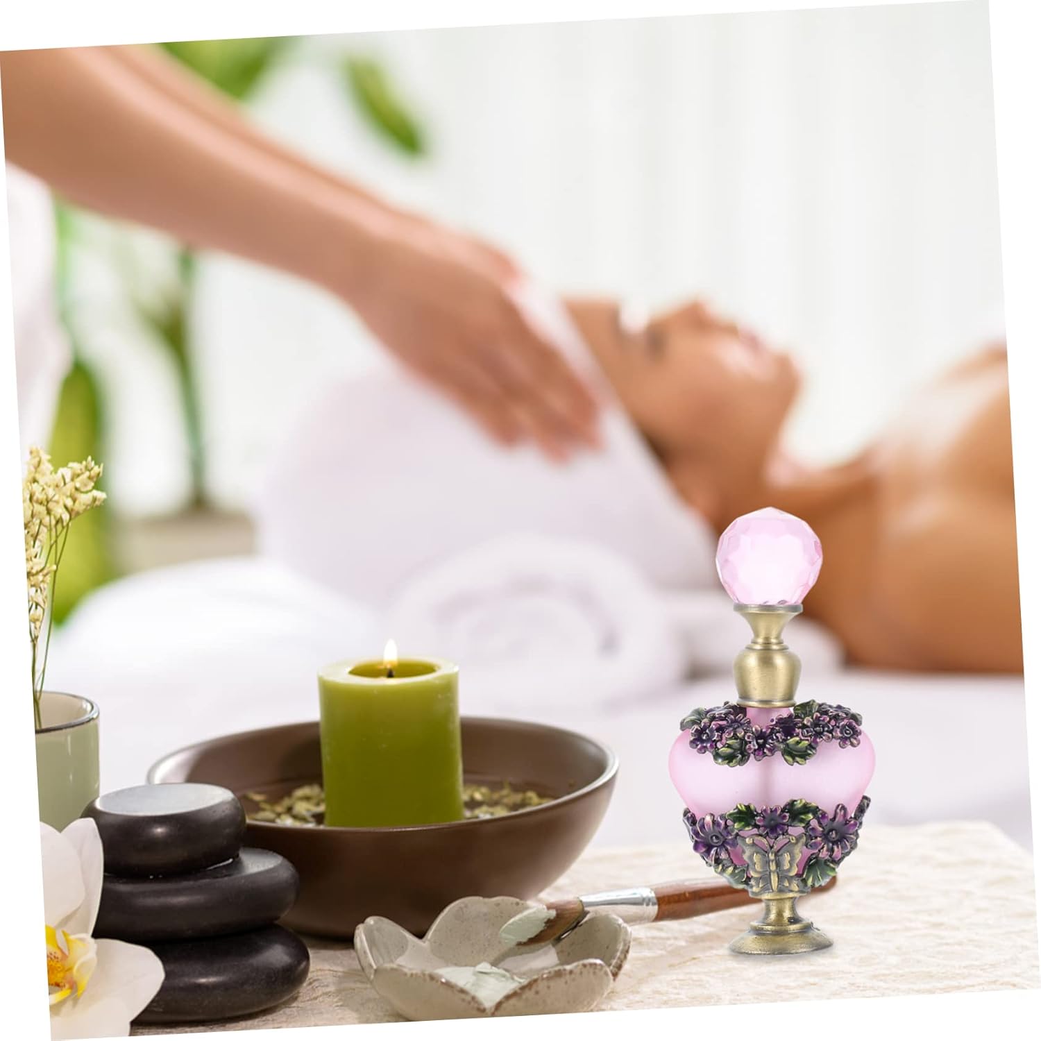 Vintage Painted Perfume Bottle 100ml Decorative Aroma Container