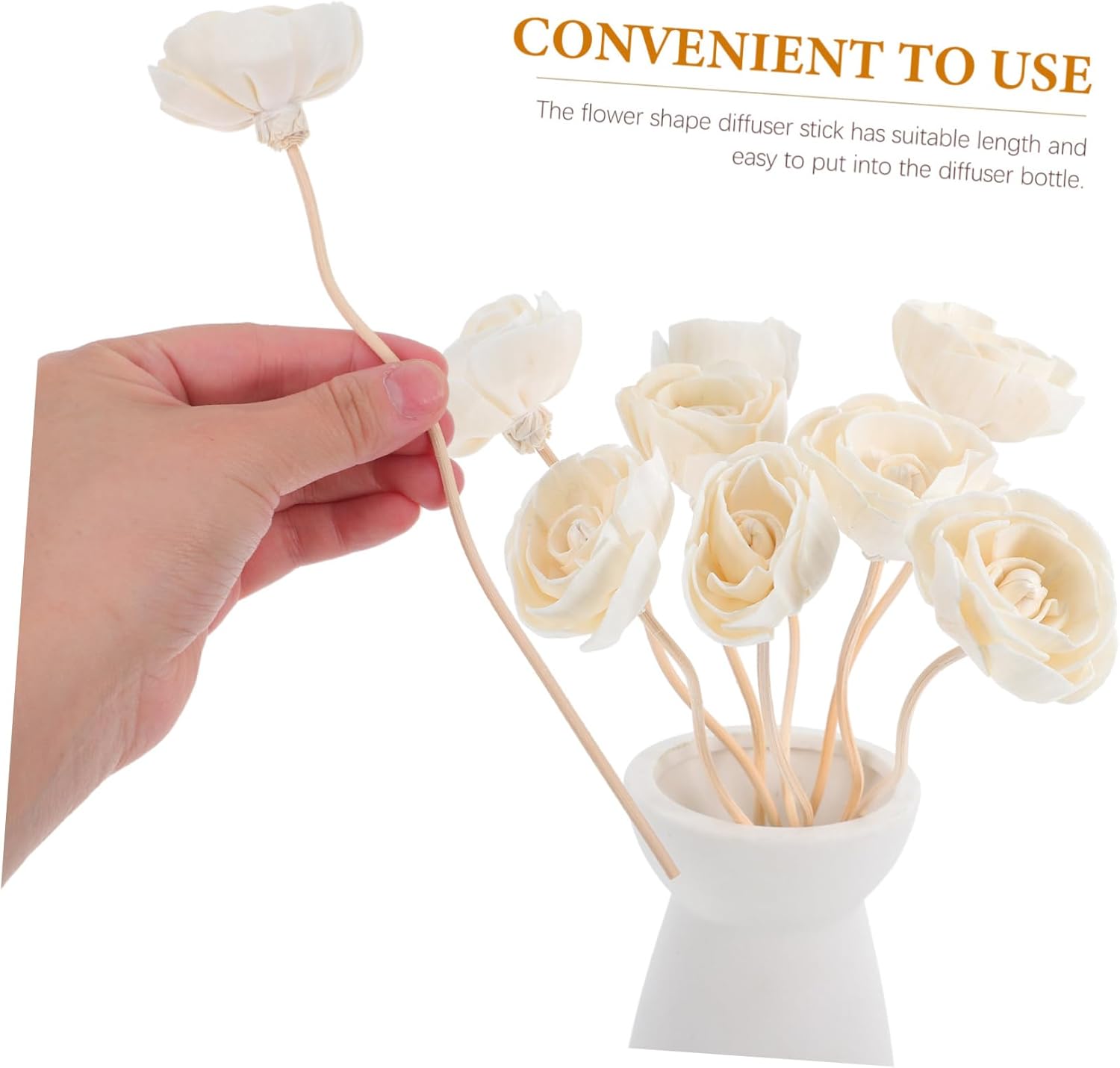 MAGICLULU 8pcs Rattan Aroma Diffuser Sticks