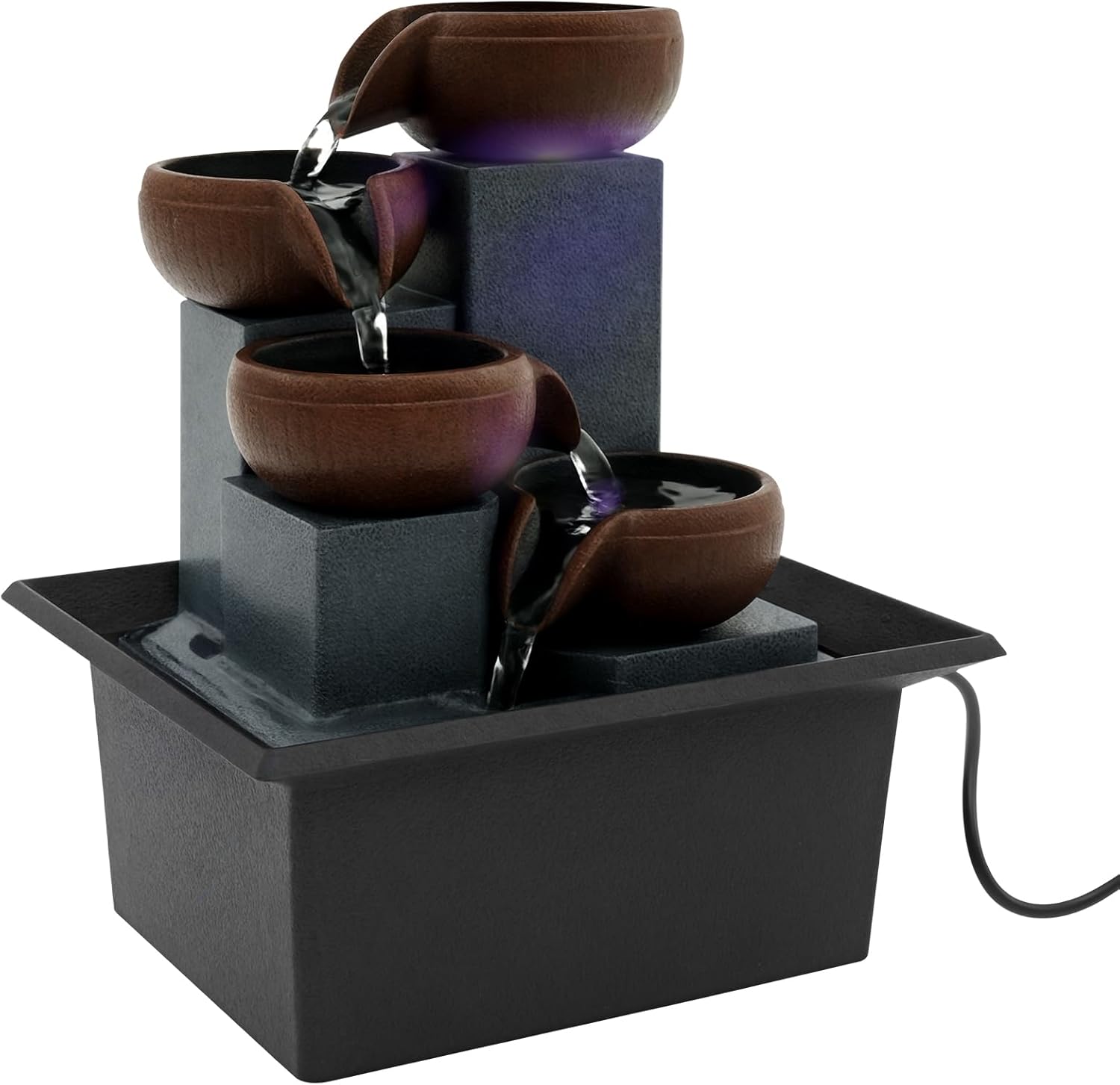 LYIYEYAN Tabletop Fountain with LED Light