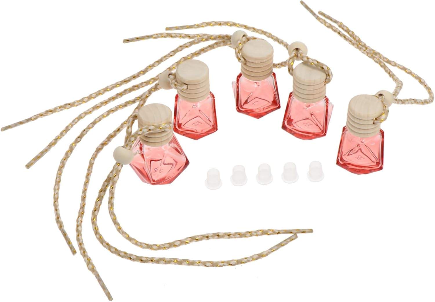 Alipis 5Pcs Car Hanging Perfume Bottle Diffuser Pendant for Home and Car Decor