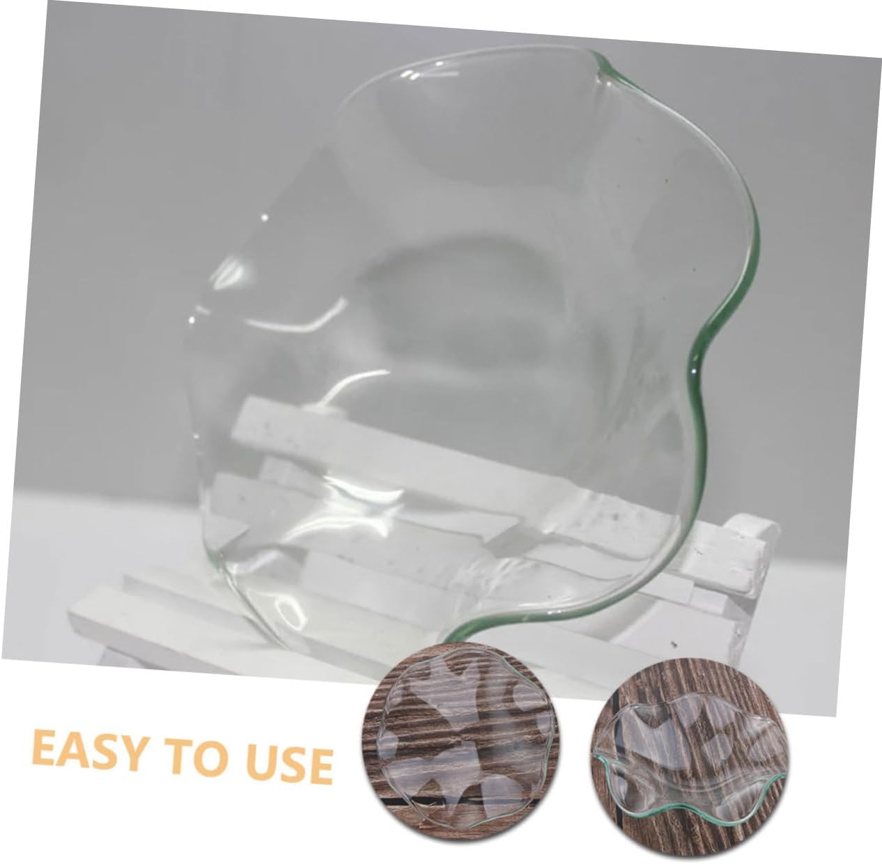 ABOOFAN 3pcs Glass Dish Warmer Essential Oil Plate