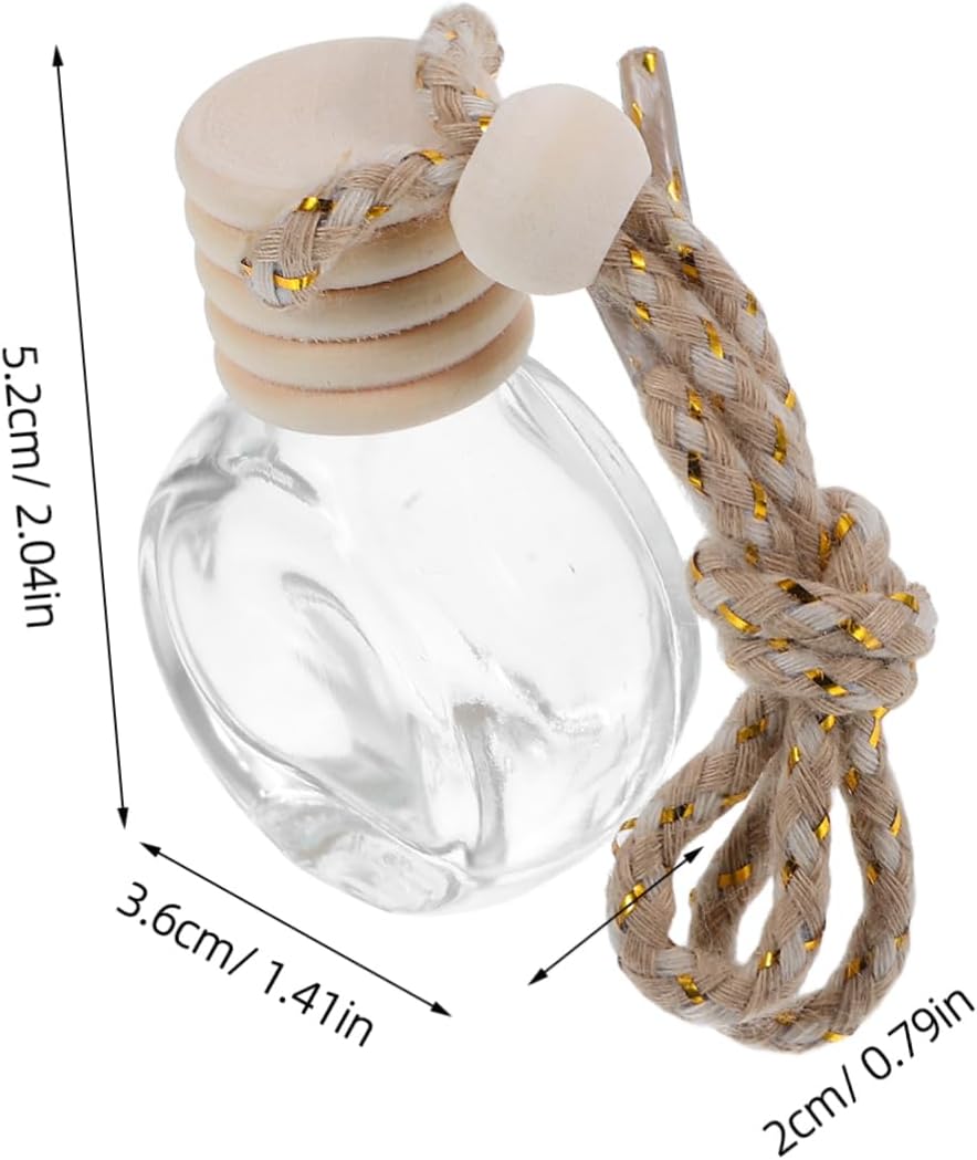 6Pcs Compact Hanging Perfume Bottles for Car Freshness and Home Decor