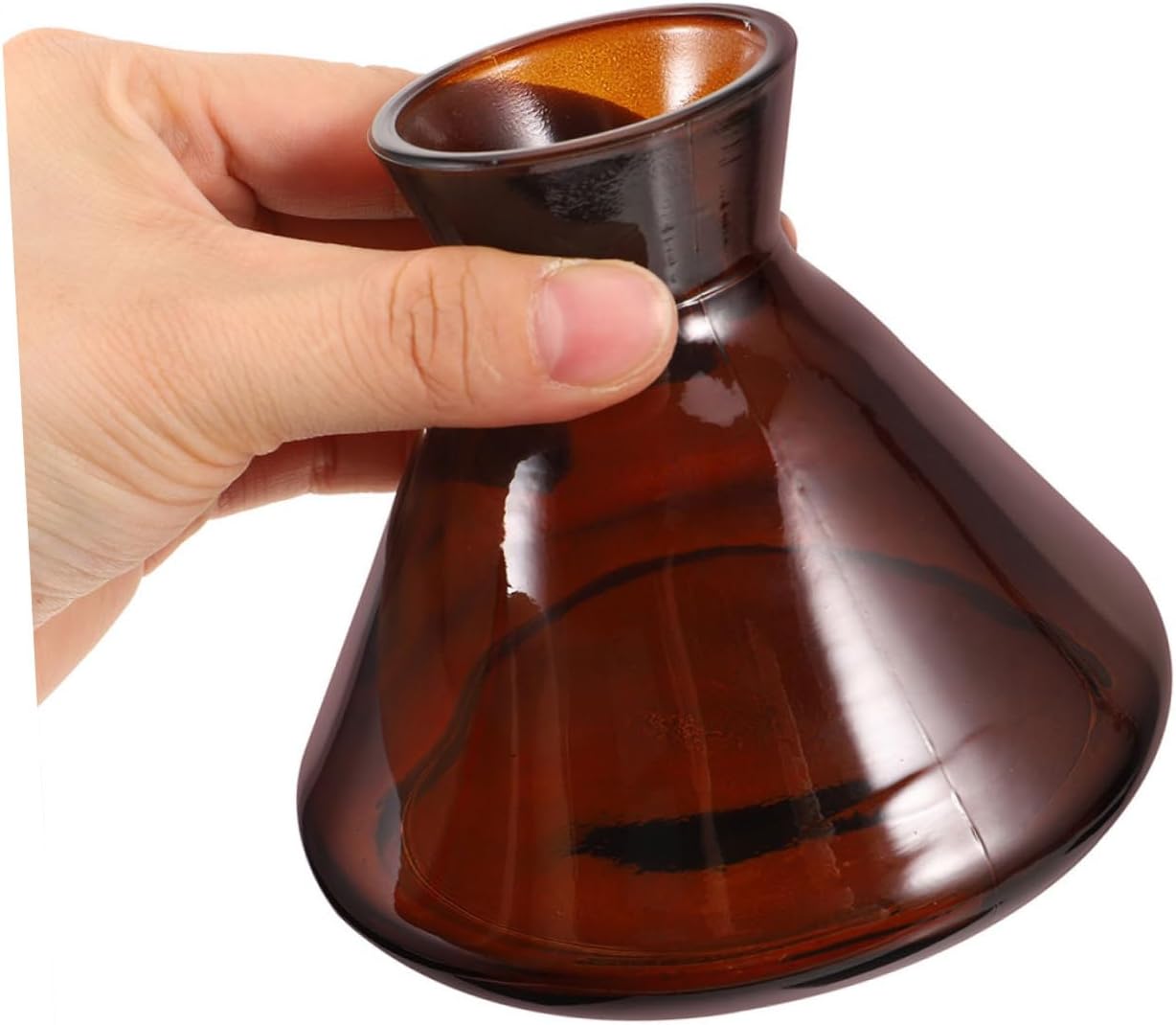 2Pcs Wide Mouth Refillable Diffuser Bottles with Colorful Glass Design