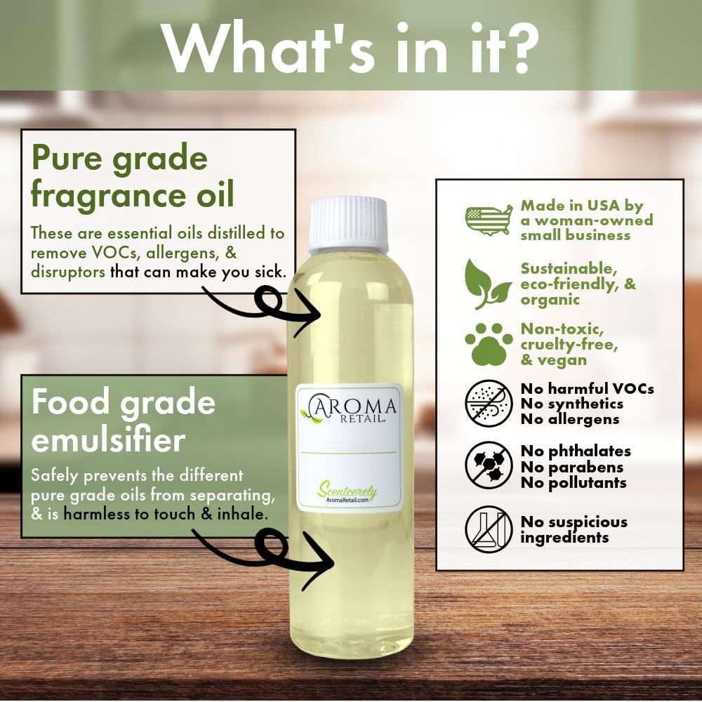 Blue Ice 4 Oz Refill for Oil Diffuser with Watermelon Grapefruit Blond Woods and More Notes