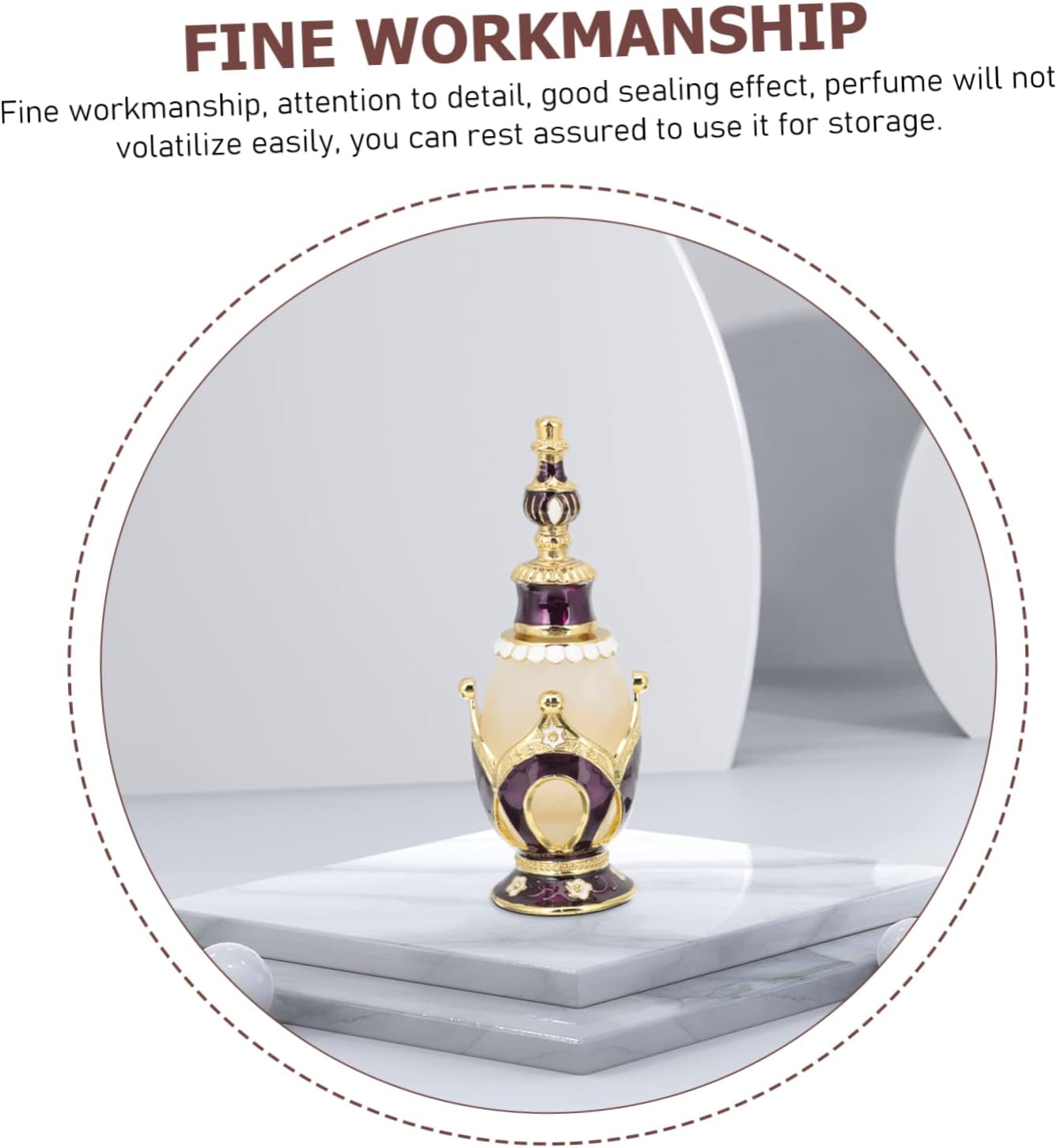 EPIGEIST Glass Perfume Bottle Set 3-Pack for Essential Oils and Travel