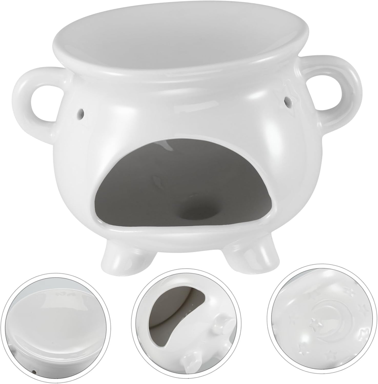 Cabilock Aroma Oil Burner Ceramic Candle Holder for Home Relaxation and Aromatherapy
