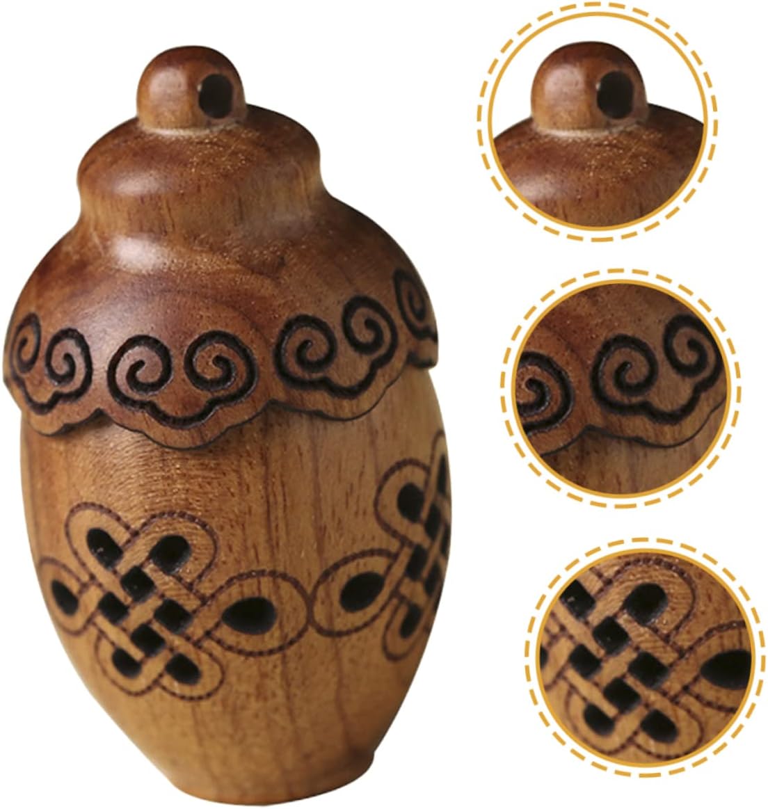 Hollow Aromatherapy Bottle Pendant with Rotating Design