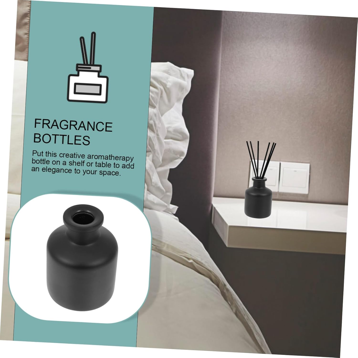 Cabilock 3pcs Frosted Aromatherapy Diffuser Bottles for Essential Oils