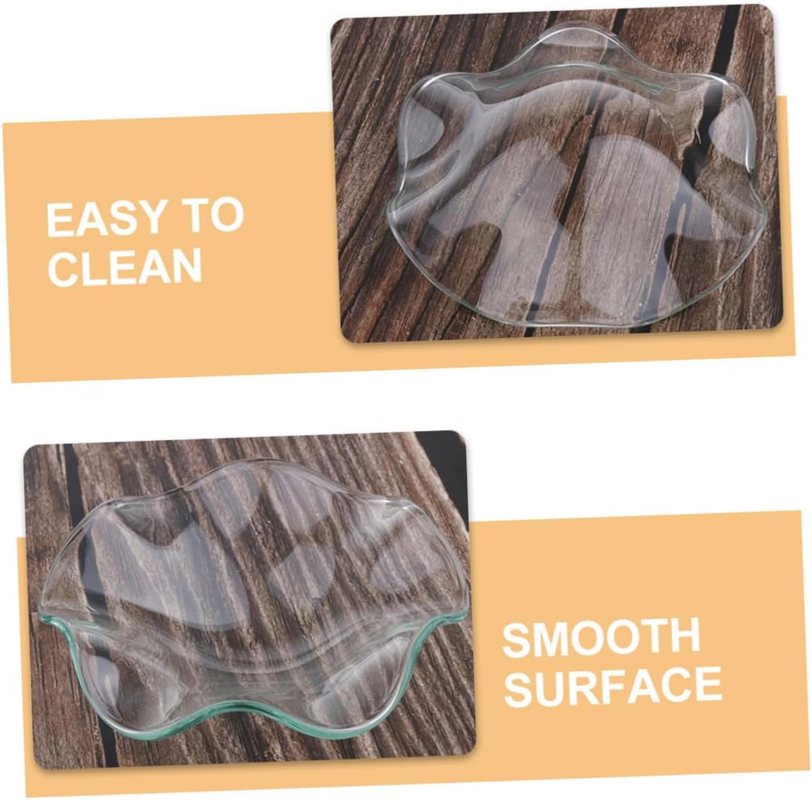 ABOOFAN 3pcs Glass Dish Warmer Essential Oil Plate
