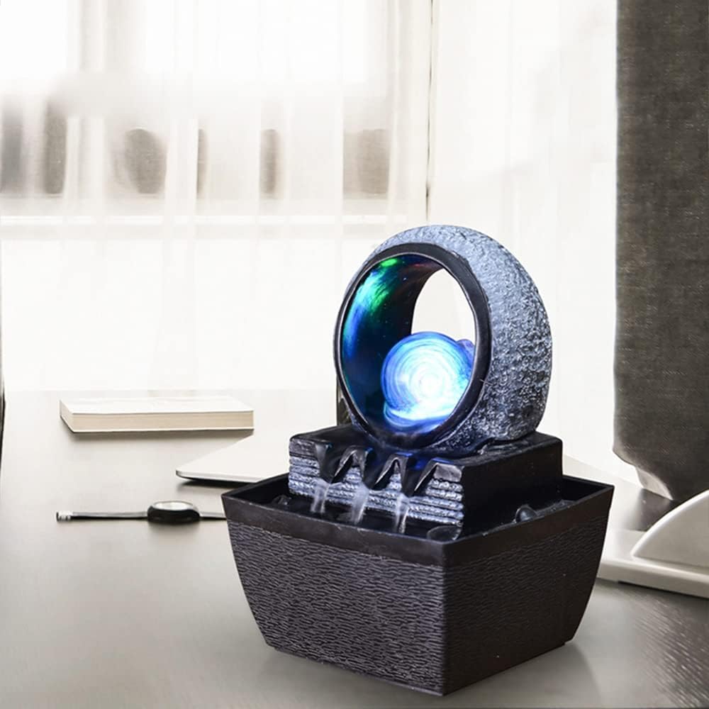 Gdrasuya10 Water Garden Zen Fountain with LED Light