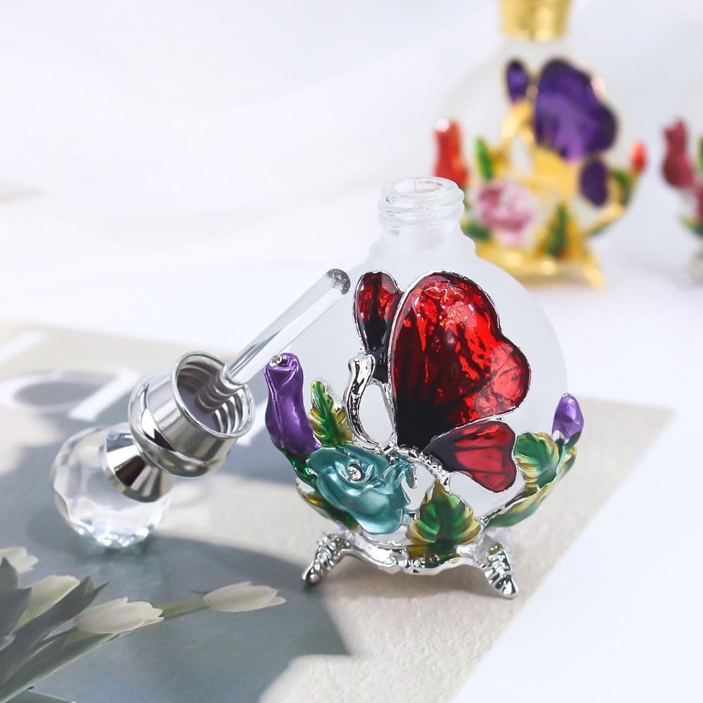 25ml Perfume Bottle with Antique Butterfly Design