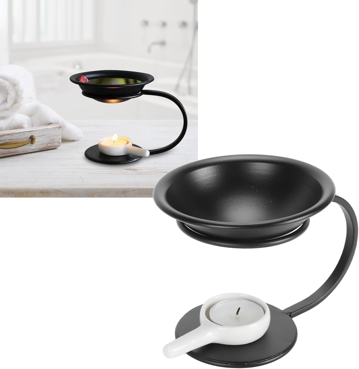 Essential Oil Burner with Tea Light Candle Holder