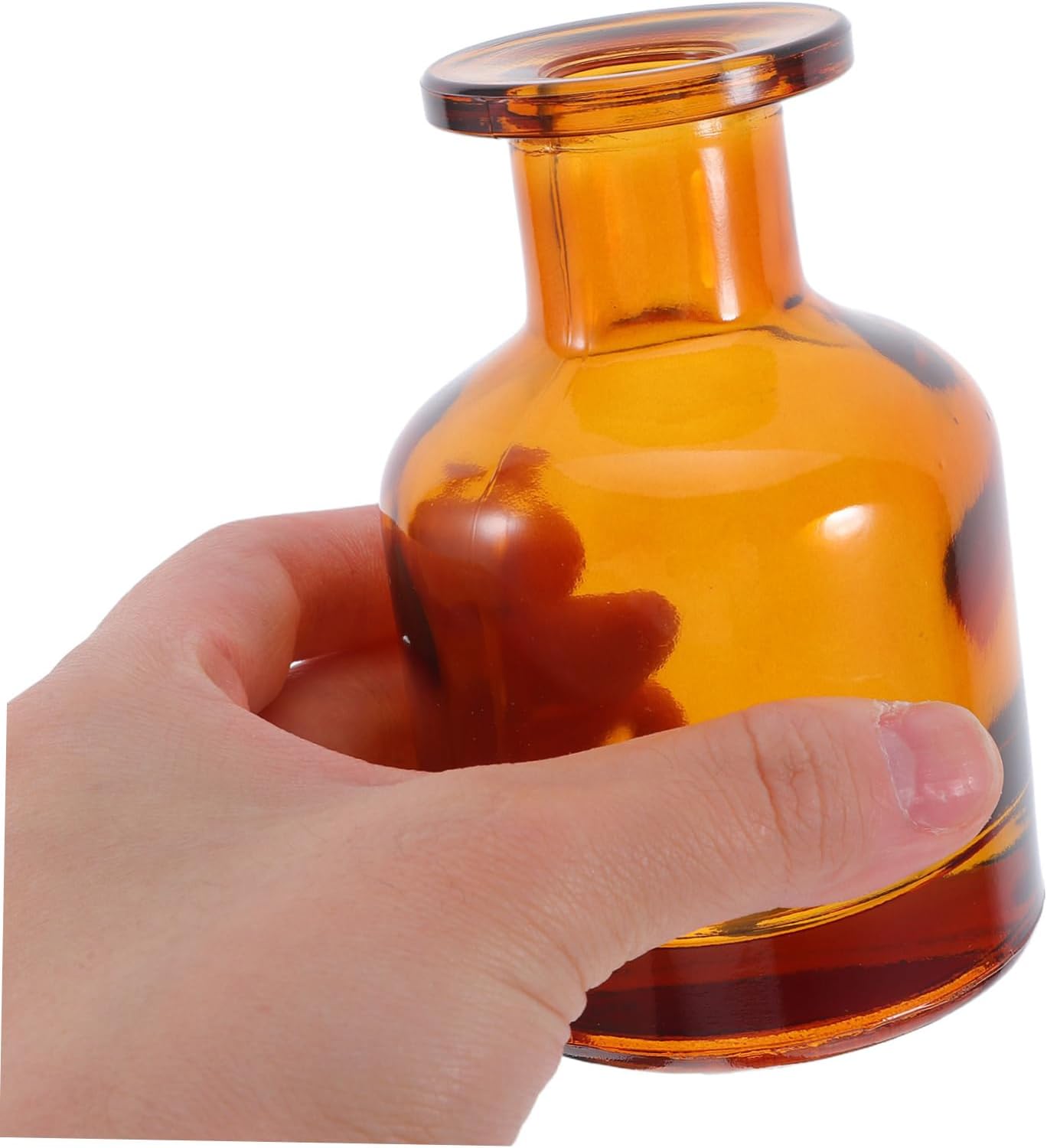 2pcs Glass Reed Diffuser Bottles Refillable Aromatherapy Sticks Holders for Home Office Car