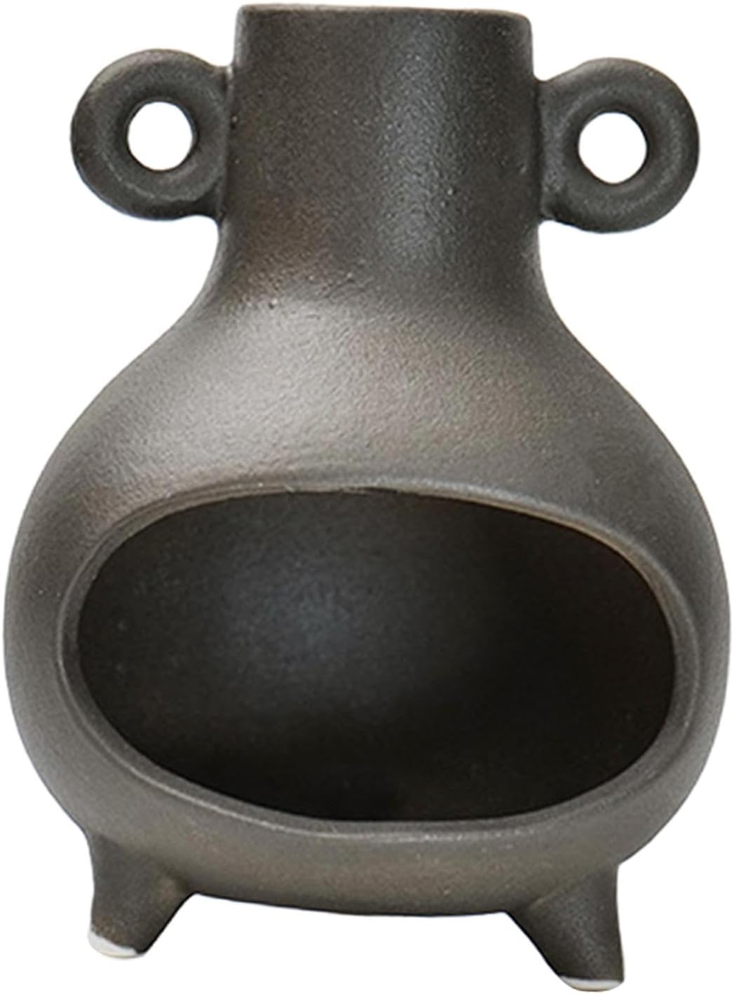Klkcms Incense Burner Ceramic Palo Santo Holder 10x132cm Black