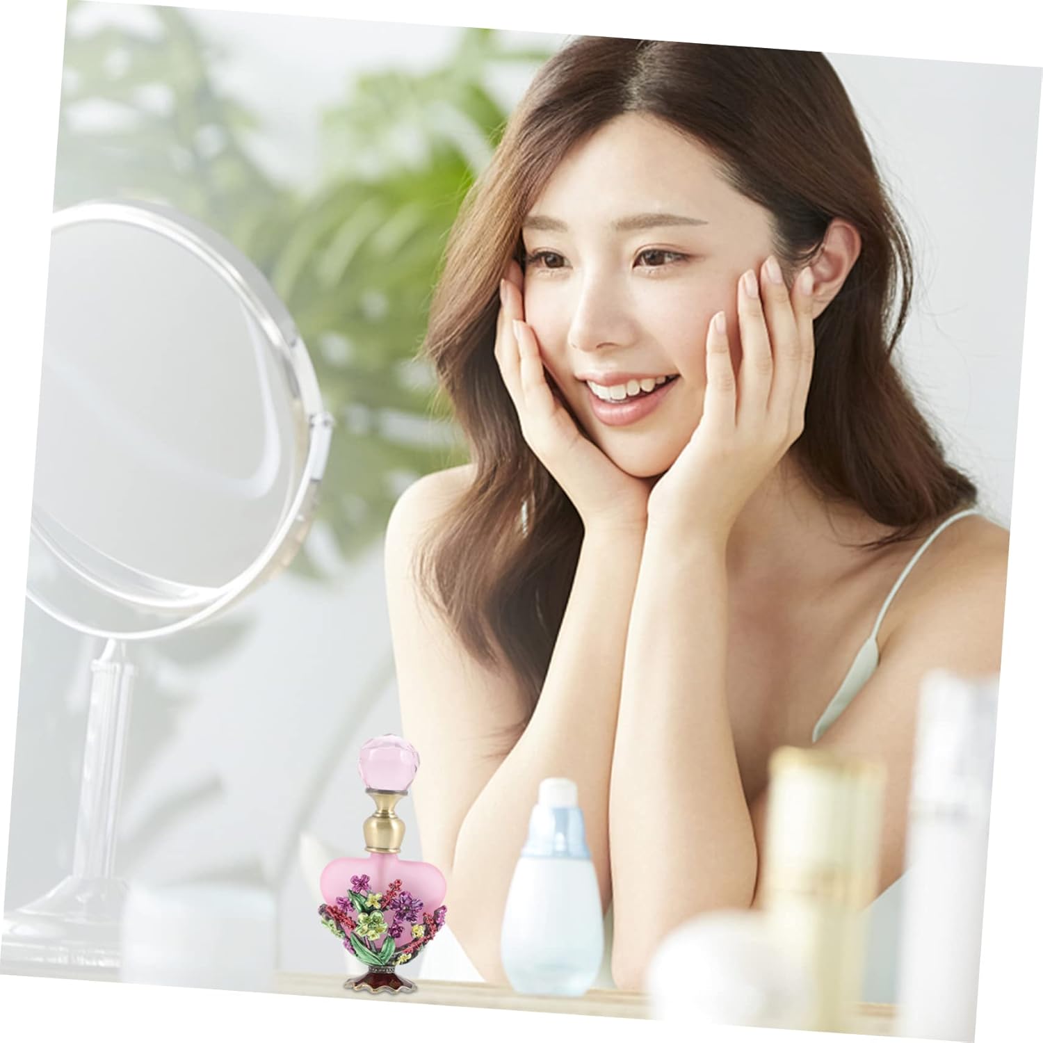 Elegant Retro Perfume Bottle Unique Decorative Storage Container for Home