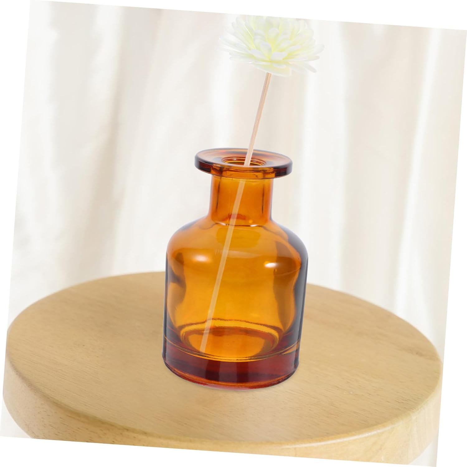 2pcs Cylindrical Essential Oil Diffuser Jars Reusable Fragrance Bottles for Home Office Car