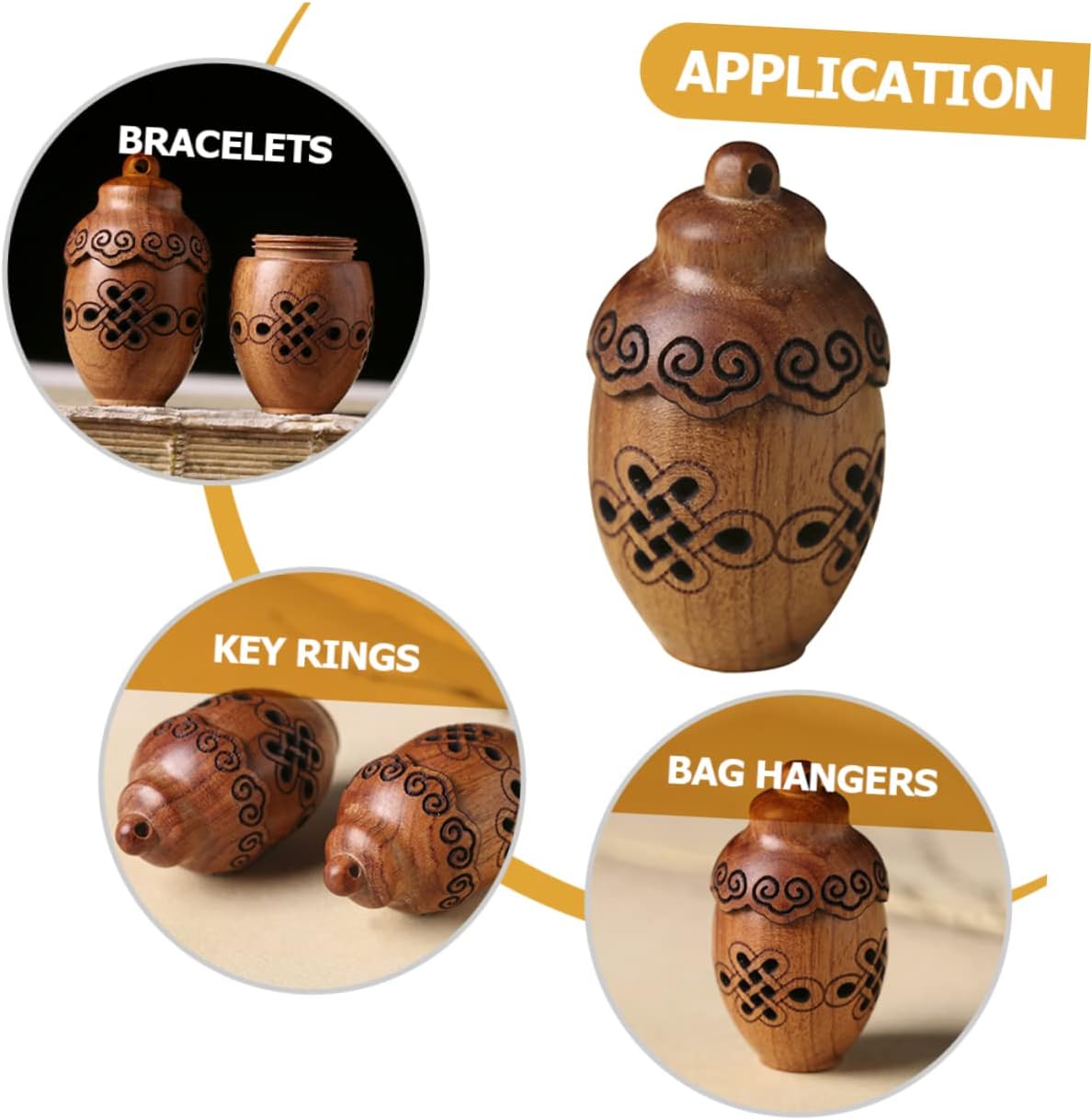VICASKY Aromatherapy Bottle Decorative Pendant for Men