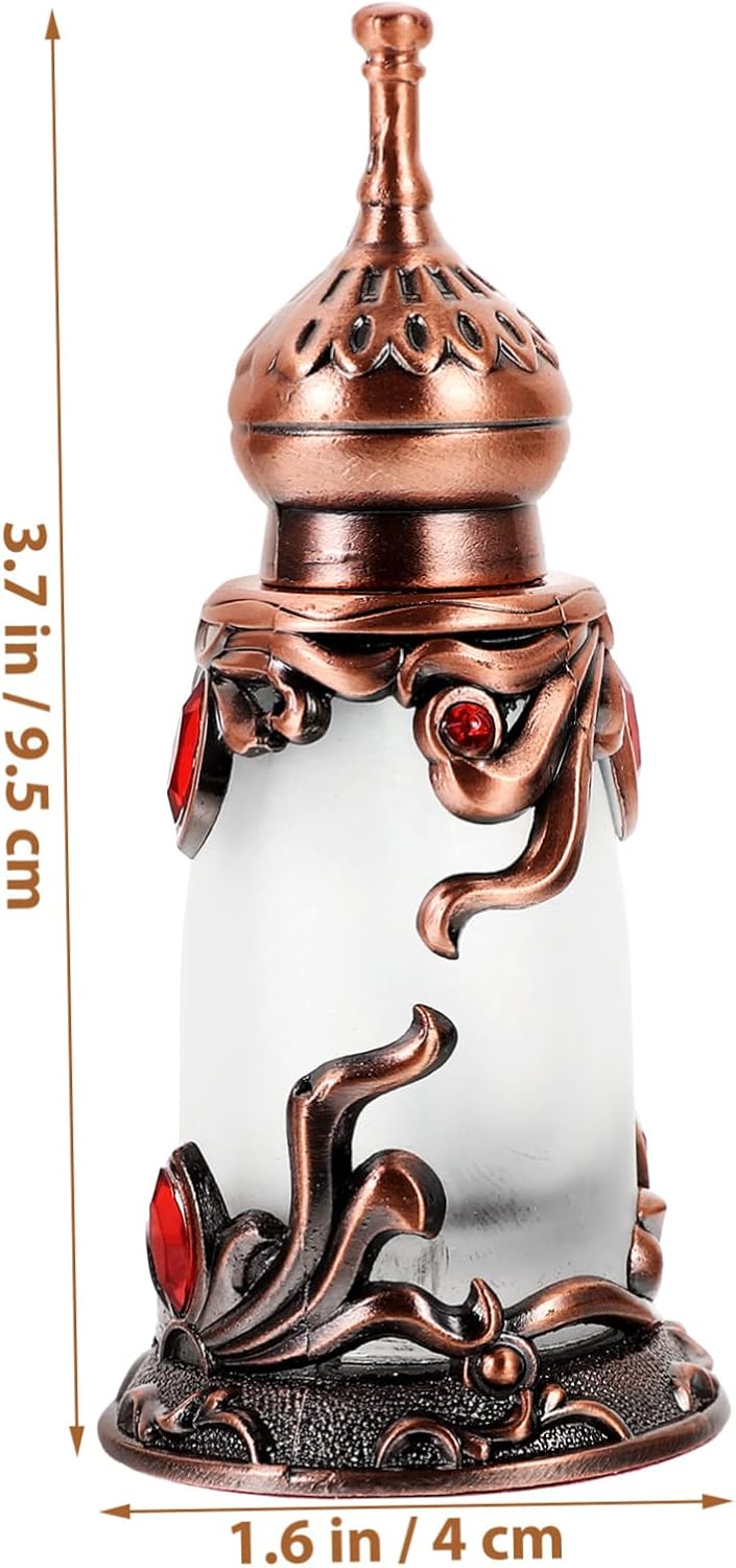VICASKY Vintage Perfume Bottle Refillable Decor for Essential Oils