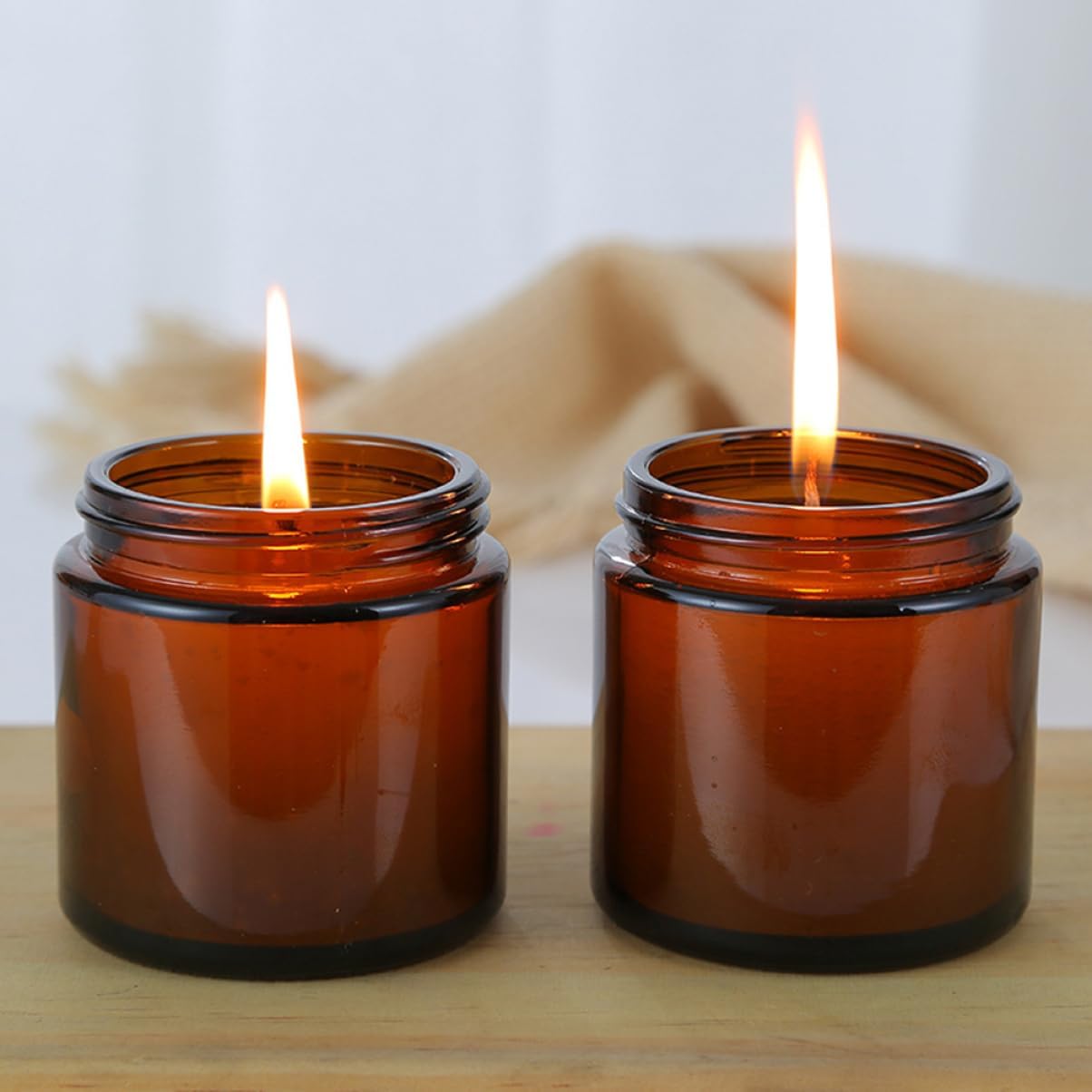 Anneome 10pcs Glass Aroma Jar Candle Holder