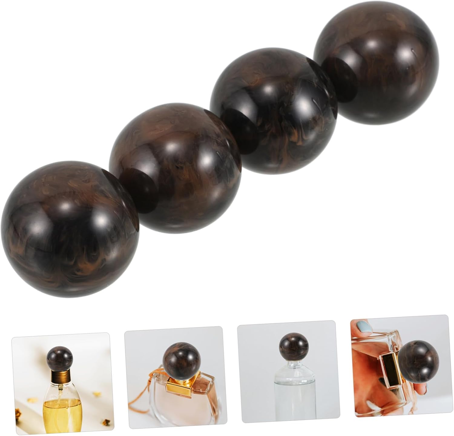 4pcs Resin Sphere Caps for Teeth Perfume Bottles